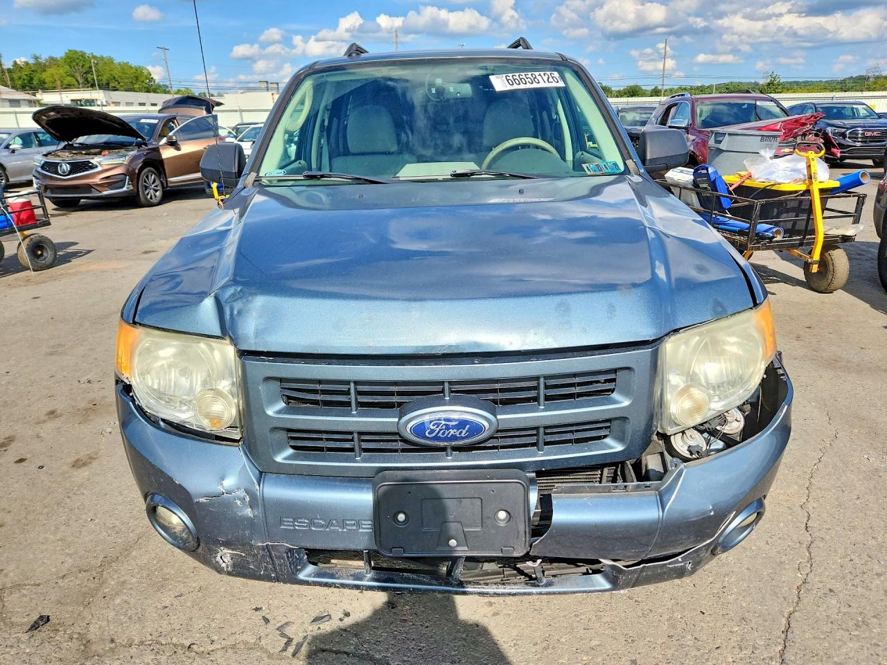 2012 Ford Escape Hybrid Серый vin: 1FMCU5K37CKB21991