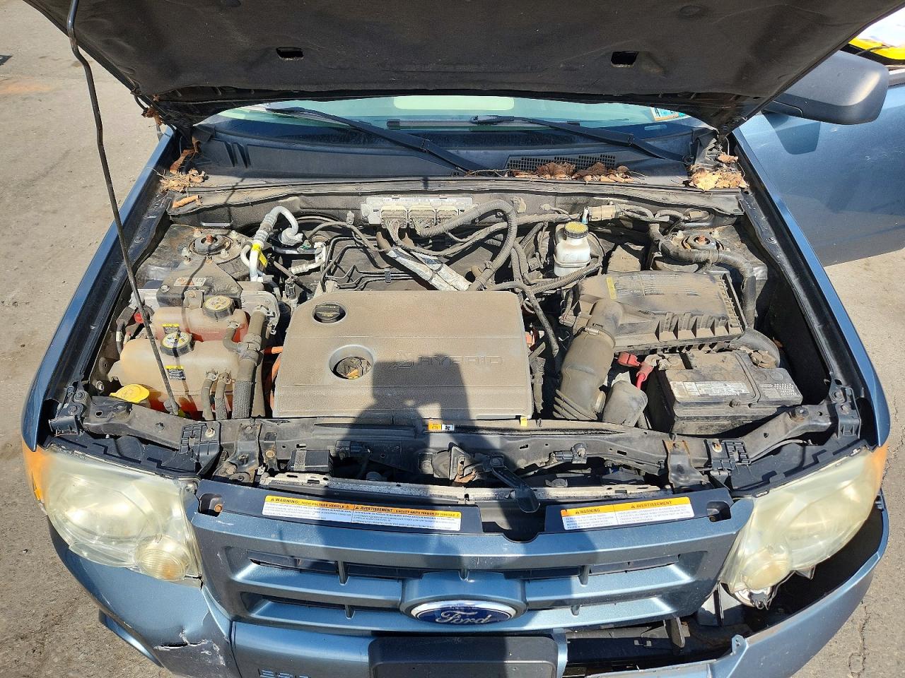 2012 Ford Escape Hybrid Серый vin: 1FMCU5K37CKB21991