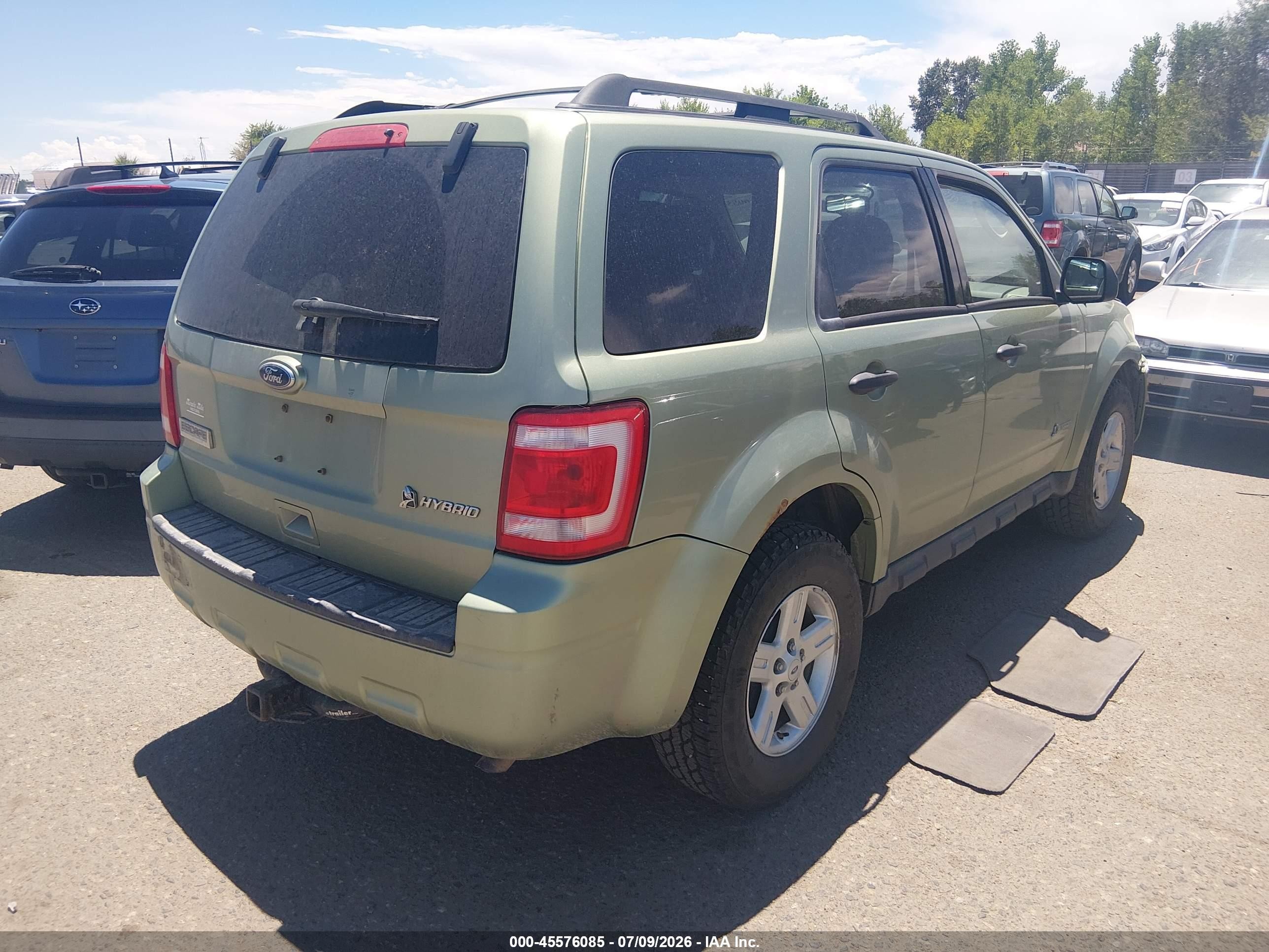 2010 Ford Escape Hybrid Limited Green vin: 1FMCU5K38AKC84985