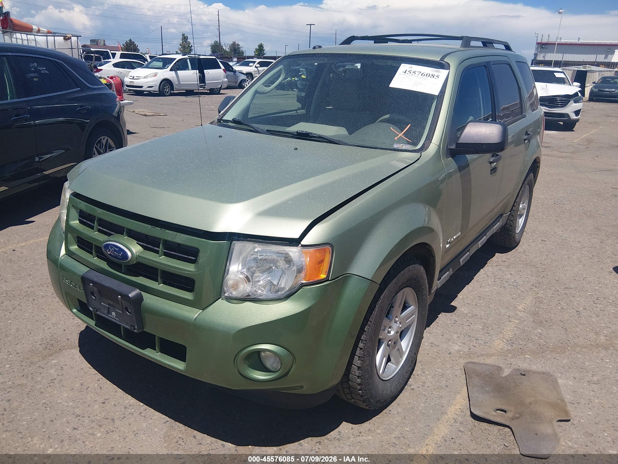 2010 Ford Escape Hybrid Limited Green vin: 1FMCU5K38AKC84985