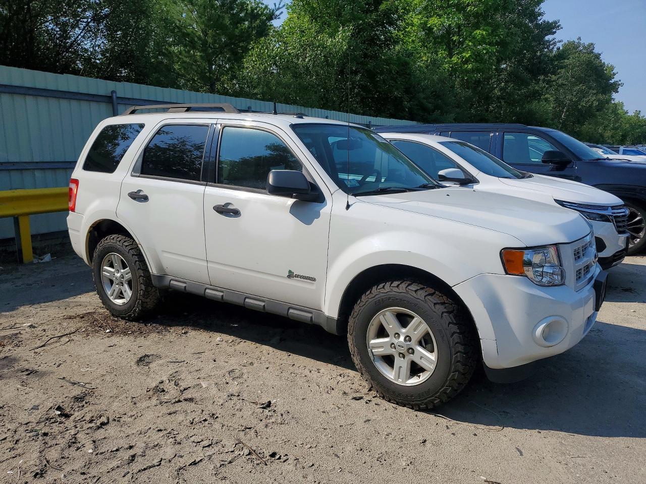 2011 Ford Escape Hybrid White vin: 1FMCU5K38BKB48812