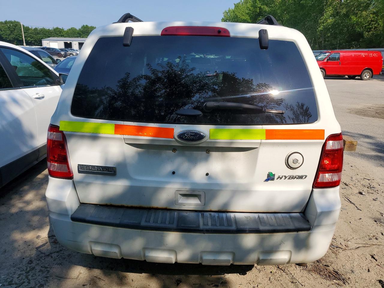 2011 Ford Escape Hybrid White vin: 1FMCU5K38BKB48812