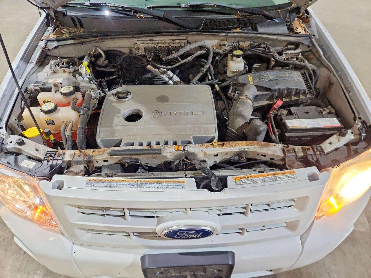 2011 Ford Escape Hybrid White vin: 1FMCU5K38BKB48812