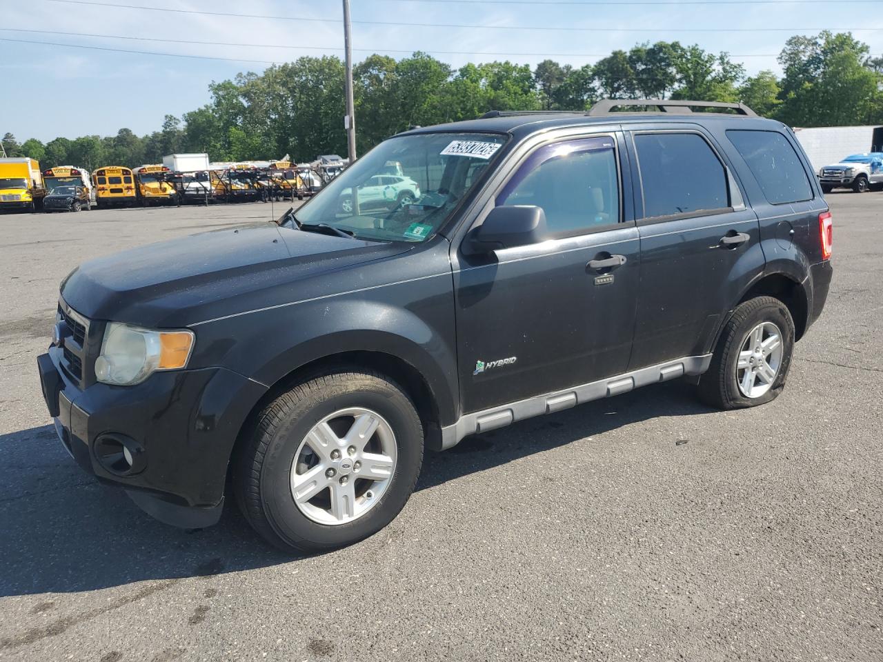 2011 Ford Escape Hybrid Black vin: 1FMCU5K39BKC01548 Damage: Left Front Door, Chipped, 3