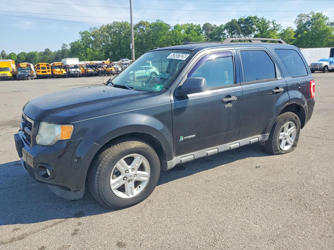 2011 Ford Escape Hybrid Black vin: 1FMCU5K39BKC01548