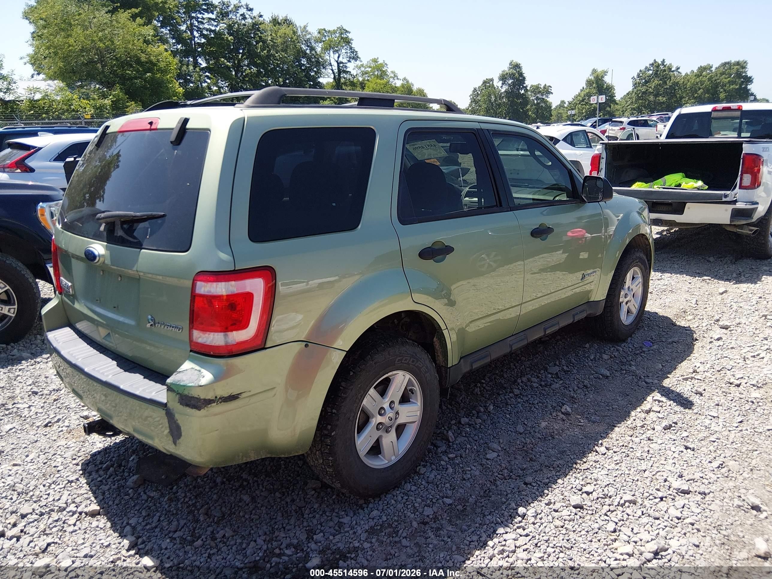 2010 Ford Escape Hybrid Limited Green vin: 1FMCU5K3XAKB44338