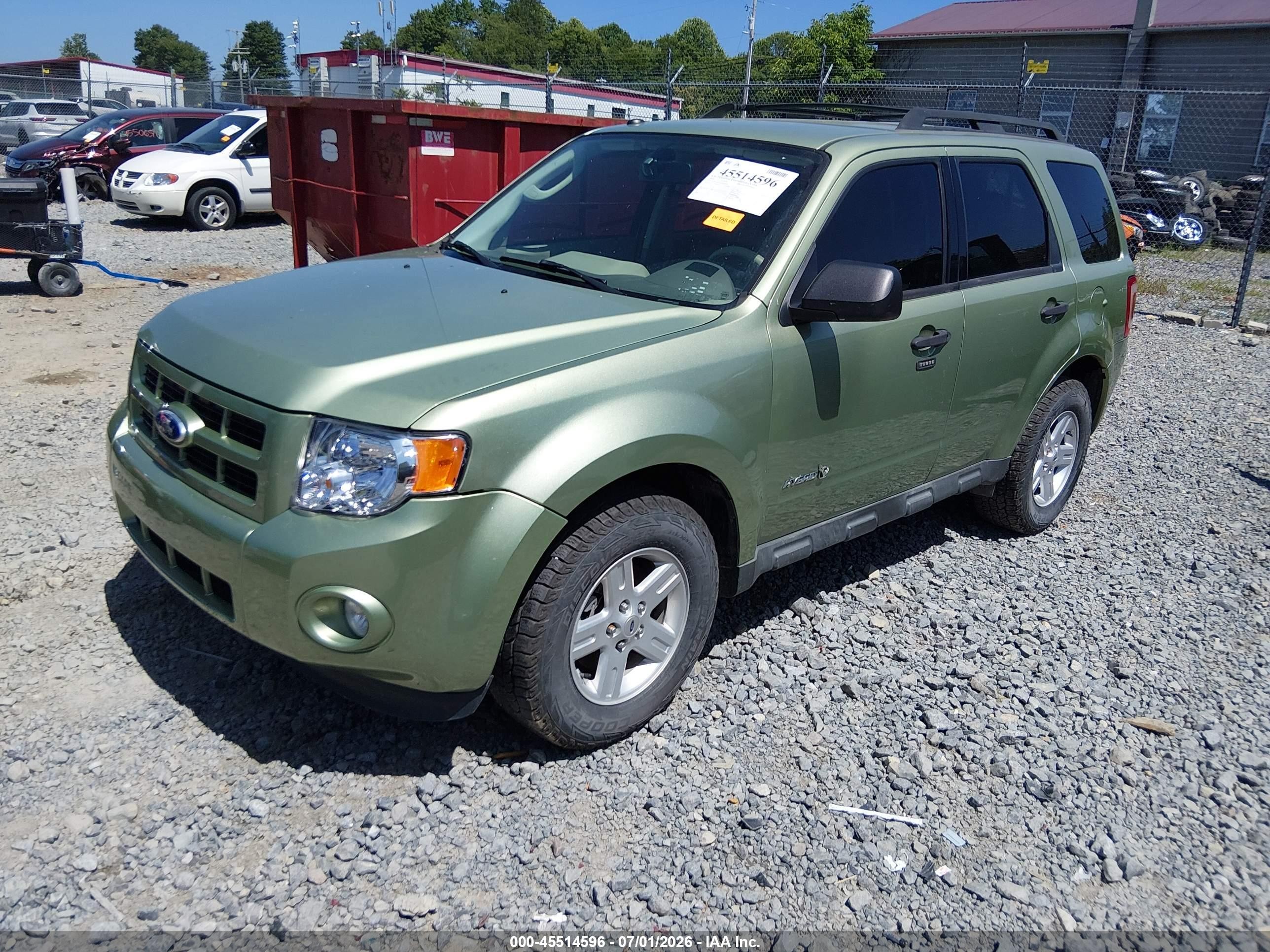 2010 Ford Escape Hybrid Limited Green vin: 1FMCU5K3XAKB44338
