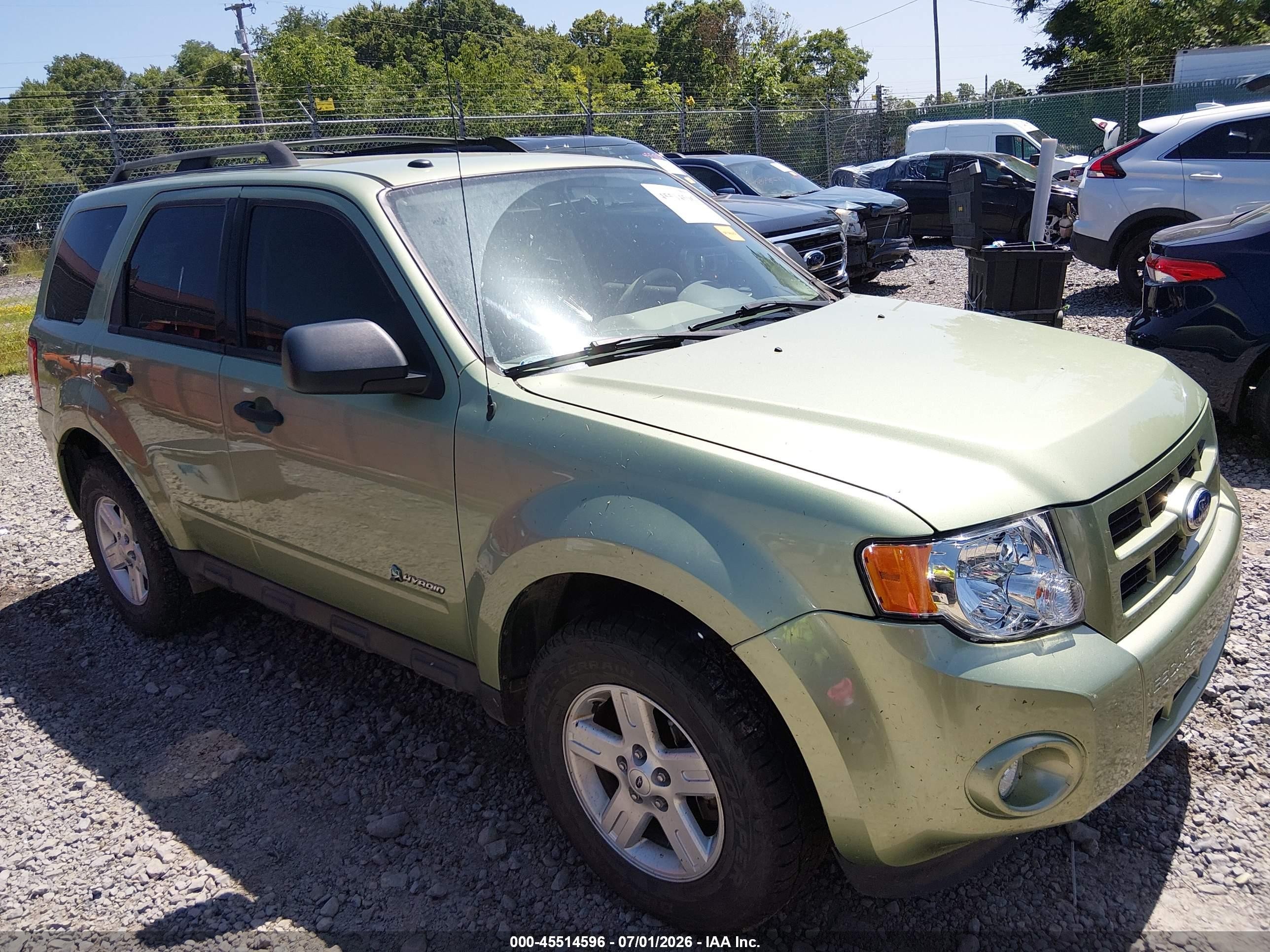 2010 Ford Escape Hybrid Limited Green vin: 1FMCU5K3XAKB44338