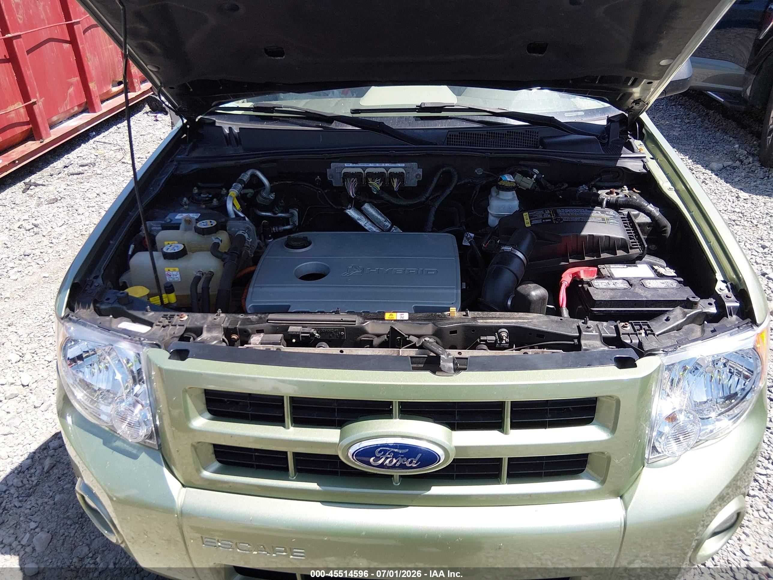 2010 Ford Escape Hybrid Limited Green vin: 1FMCU5K3XAKB44338