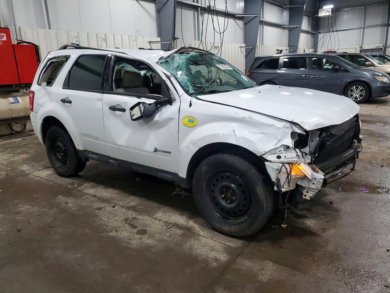 2011 Ford Escape Hybrid White vin: 1FMCU5K3XBKA39705
