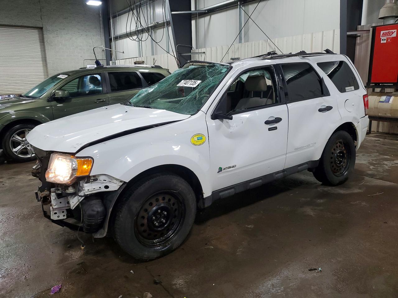 2011 Ford Escape Hybrid White vin: 1FMCU5K3XBKA39705