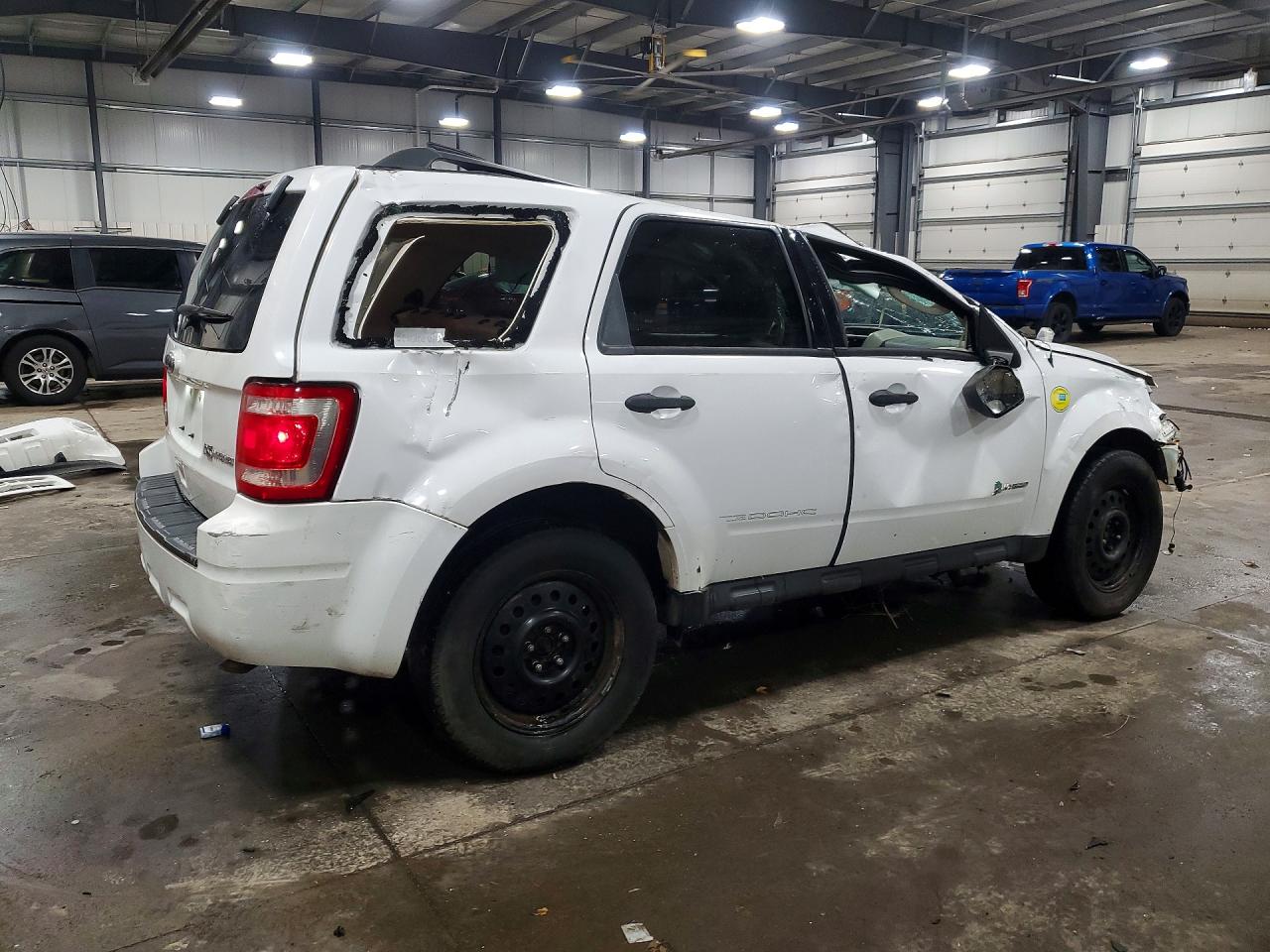 2011 Ford Escape Hybrid White vin: 1FMCU5K3XBKA39705