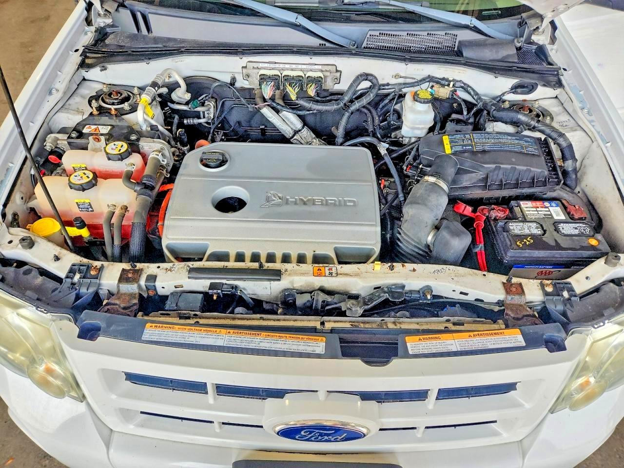 2011 Ford Escape Hybrid White vin: 1FMCU5K3XBKB48861