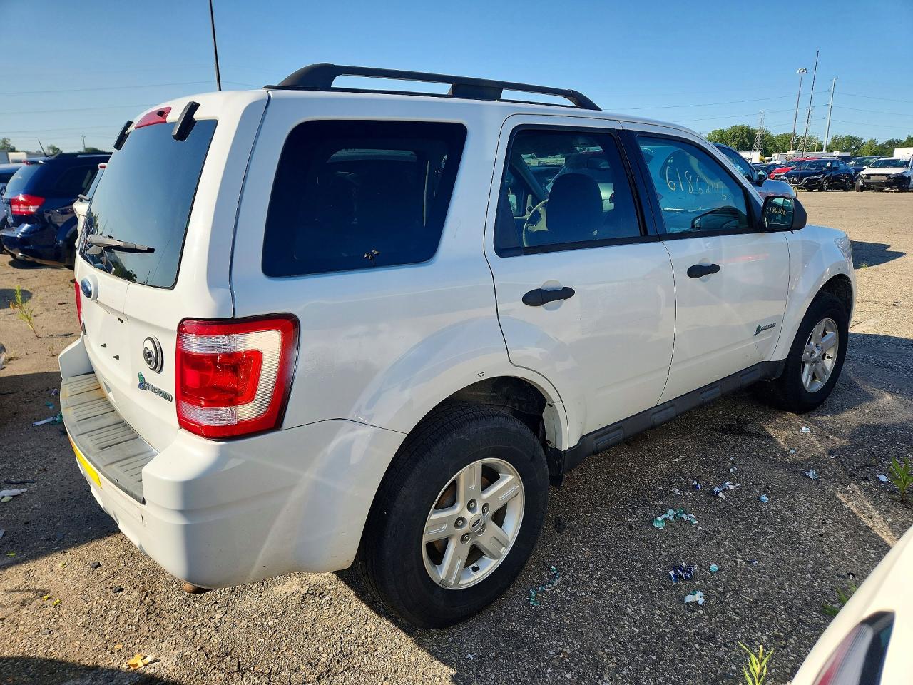 2011 Ford Escape Hybrid White vin: 1FMCU5K3XBKB48861