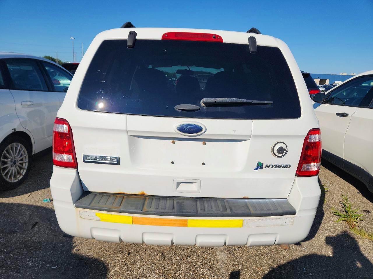 2011 Ford Escape Hybrid White vin: 1FMCU5K3XBKB48861