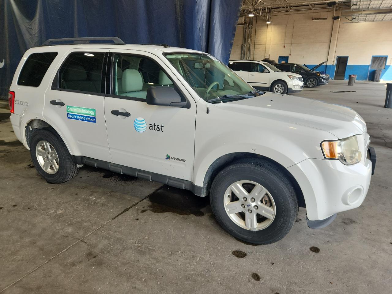 2011 Ford Escape Hybrid White vin: 1FMCU5K3XBKB48861 Damage: Overall Vehicle, De-Identify, Removal Required