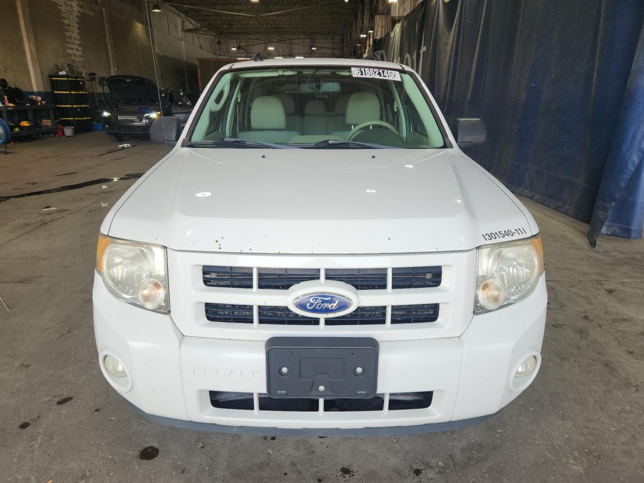 2011 Ford Escape Hybrid White vin: 1FMCU5K3XBKB48861 Damage: Left Head Lamp, Faded, Repair Required