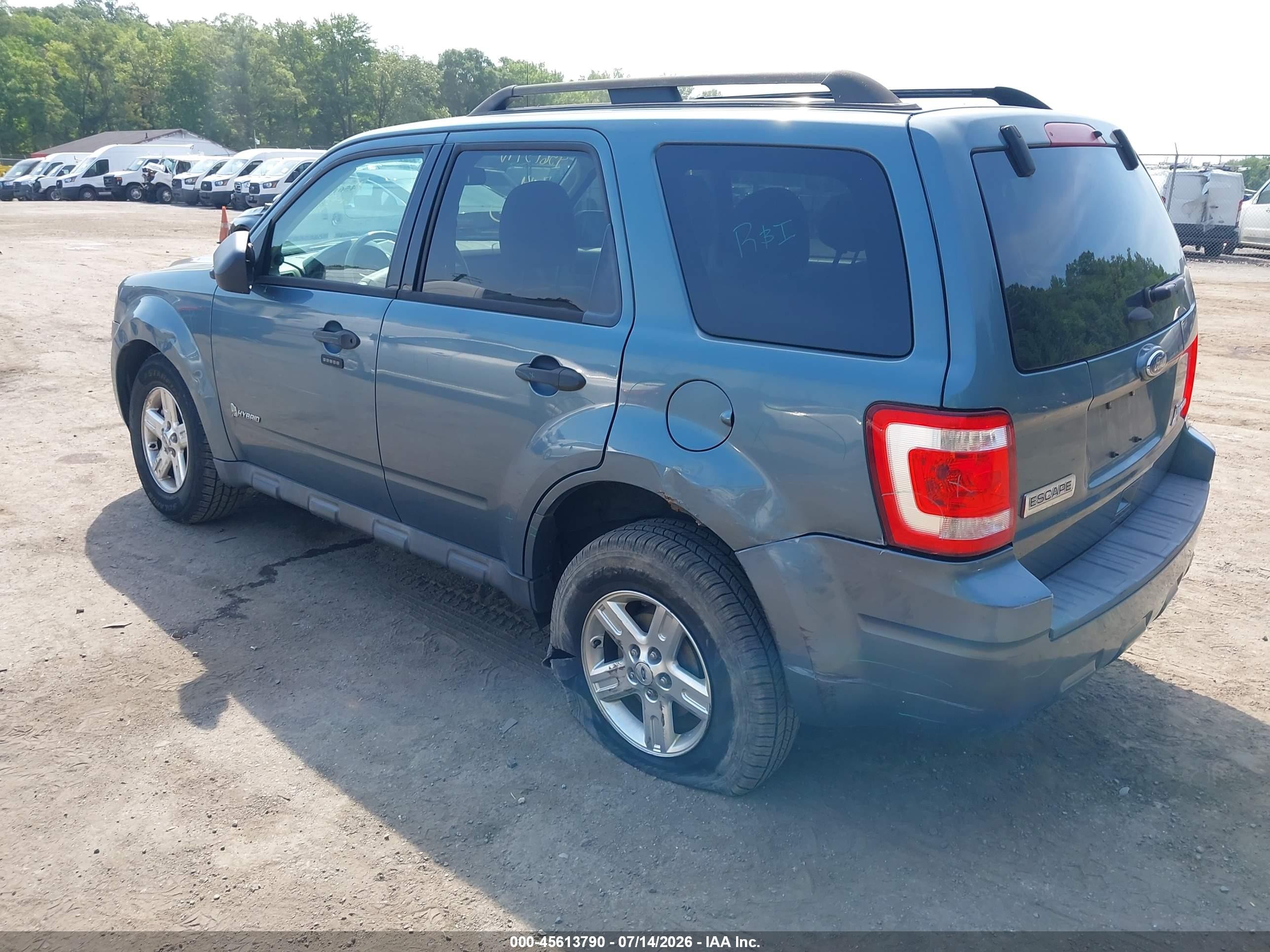 2011 Ford Escape Hybrid   Light Blue vin: 1FMCU5K3XBKC06435