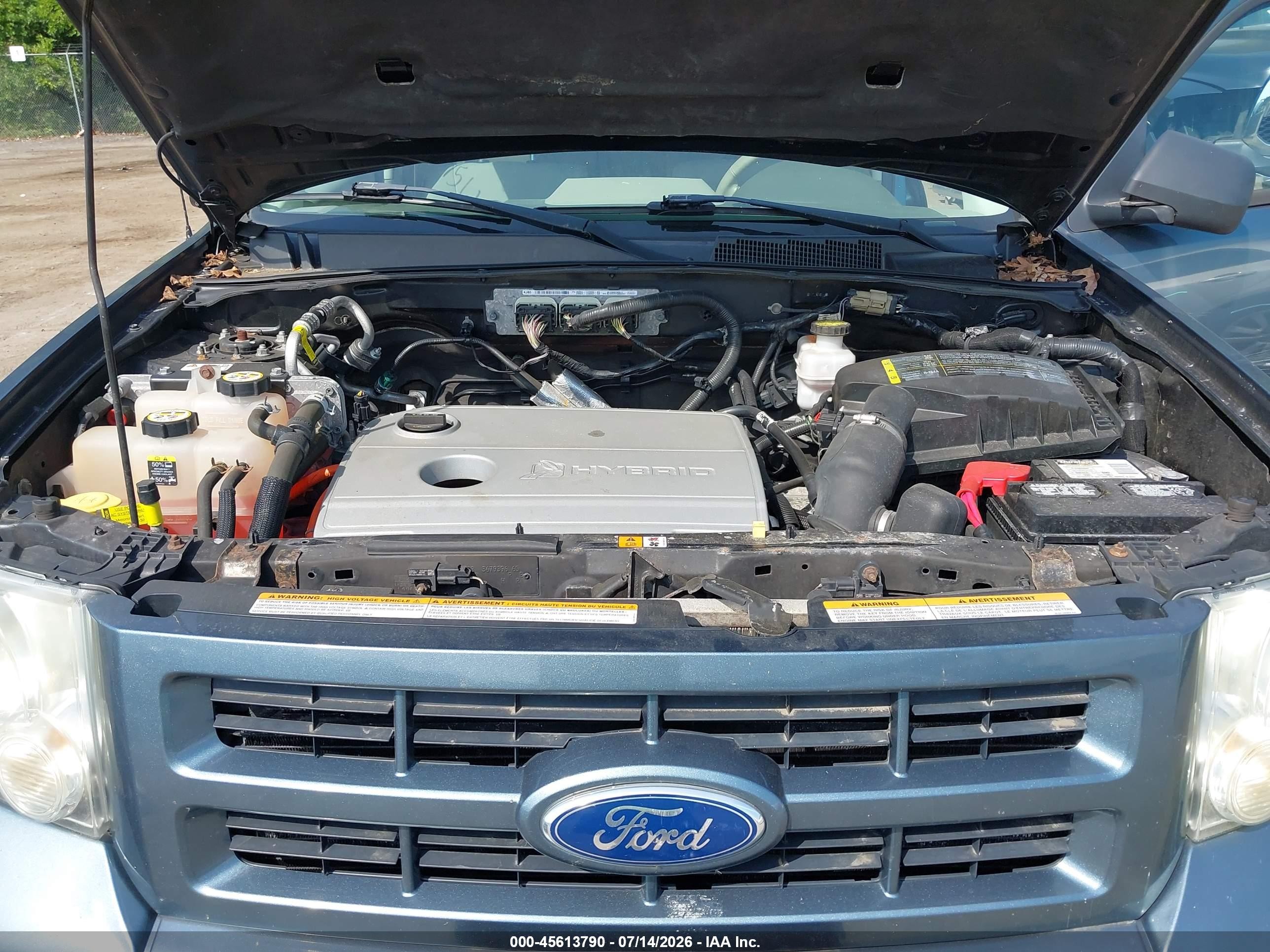 2011 Ford Escape Hybrid   Light Blue vin: 1FMCU5K3XBKC06435
