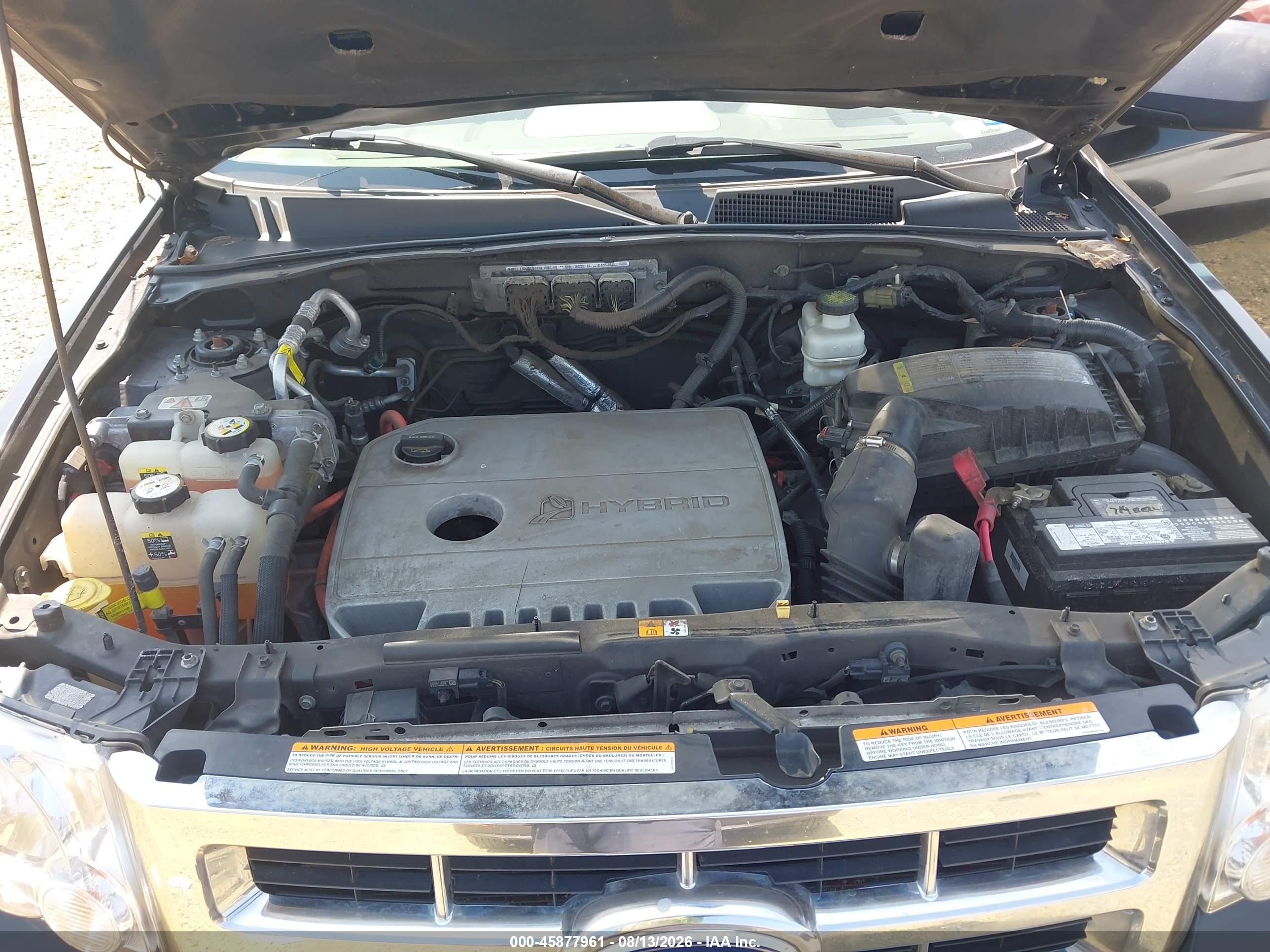 2011 Ford Escape Hybrid Limited Черный vin: 1FMCU5K3XBKC60429
