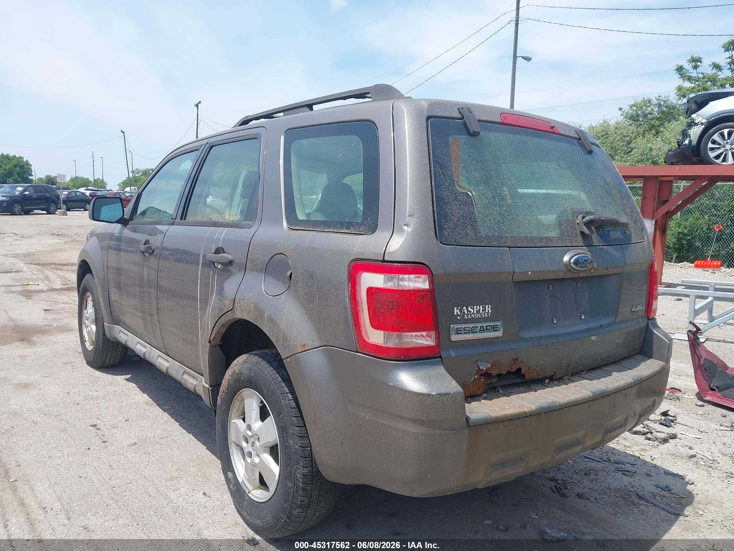 2009 Ford Escape Xls Gray vin: 1FMCU92789KC25215