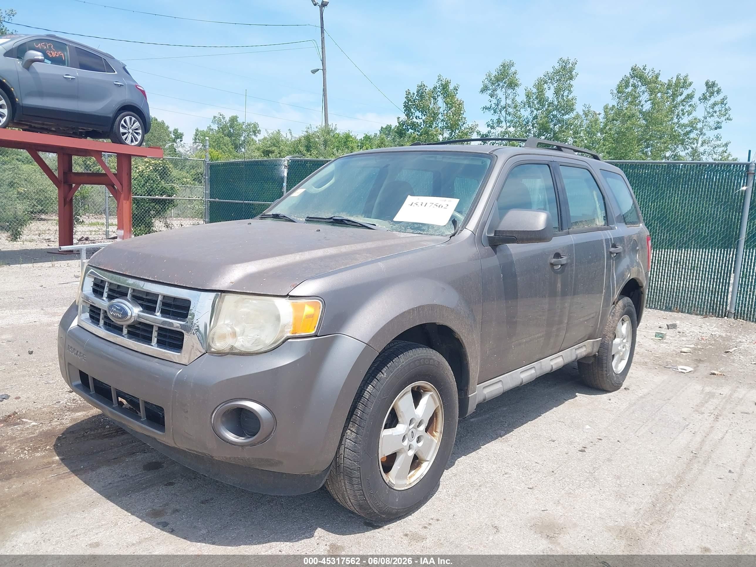 2009 Ford Escape Xls Gray vin: 1FMCU92789KC25215