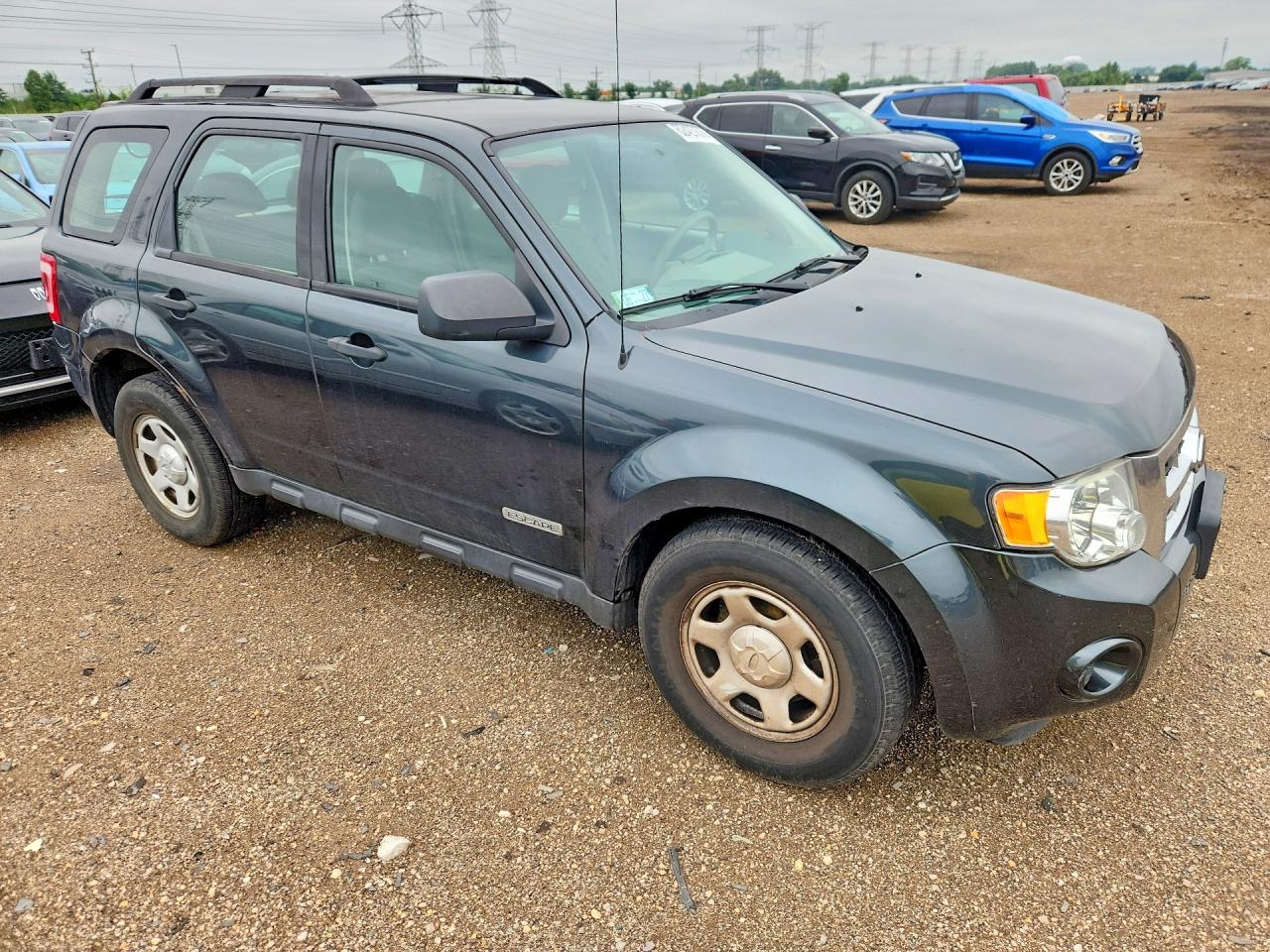 2008 Ford Escape Xls Серый vin: 1FMCU92Z78KB14624