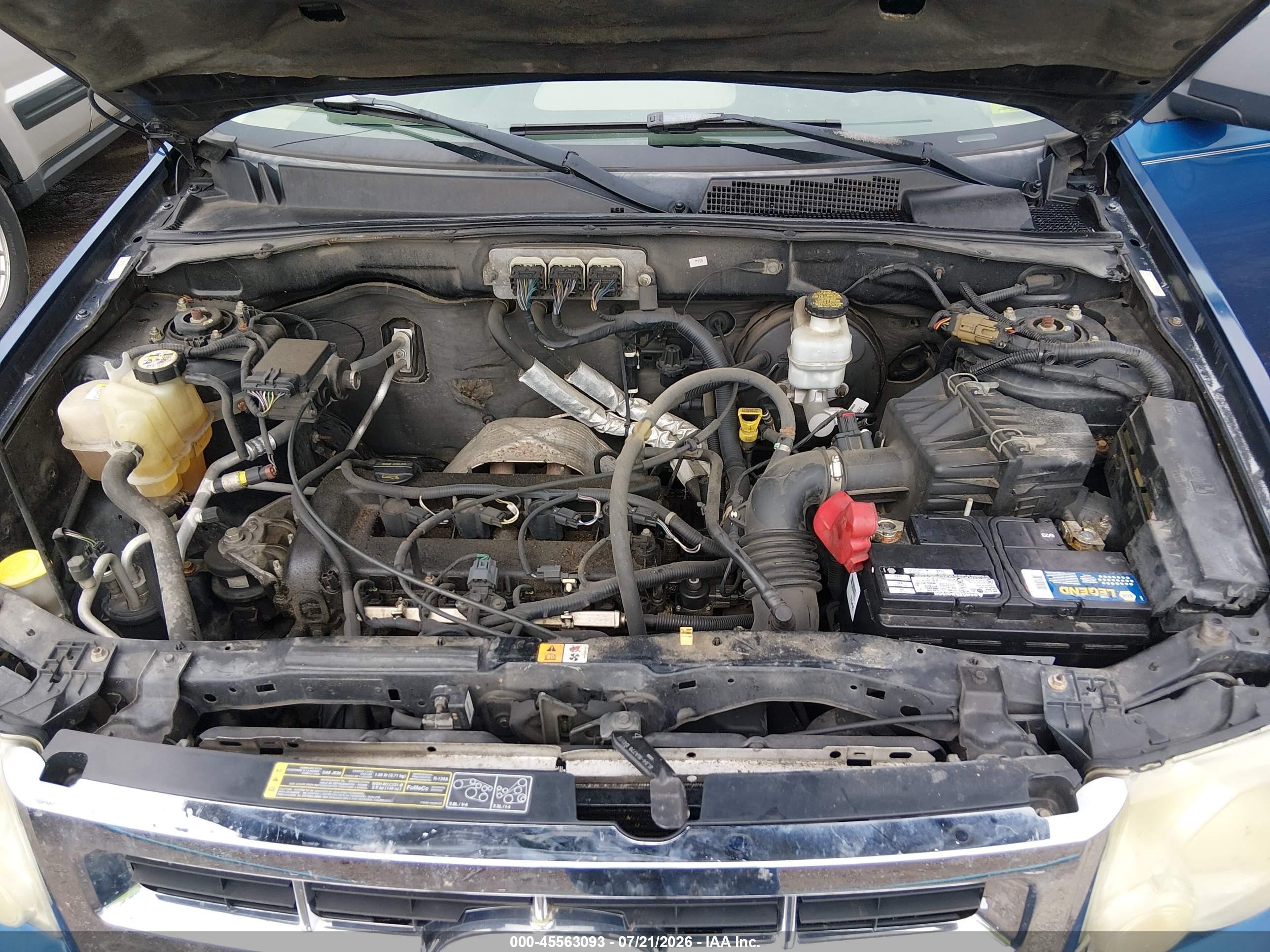 2008 Ford Escape Xls Blue vin: 1FMCU92ZX8KD41970