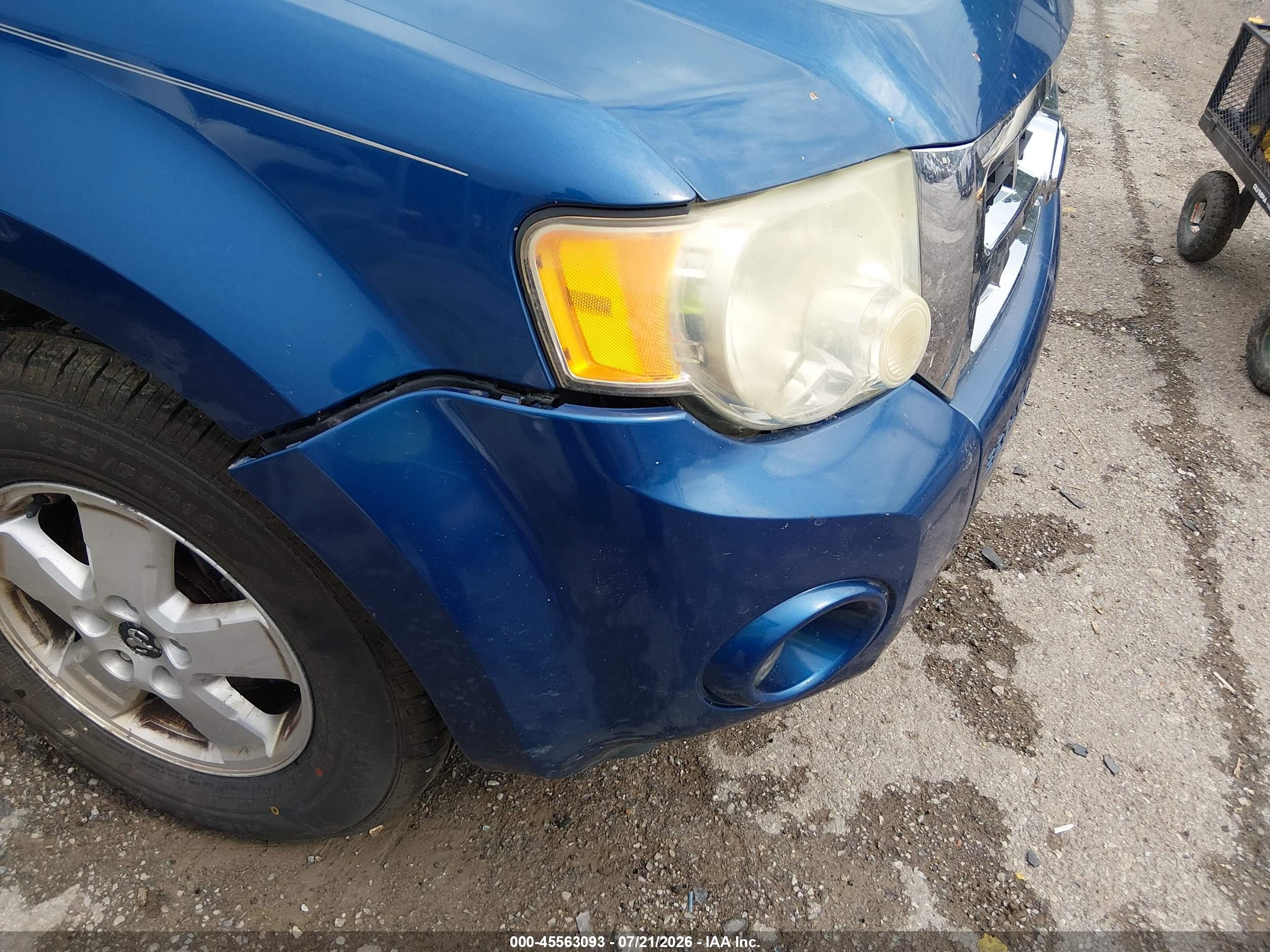 2008 Ford Escape Xls Blue vin: 1FMCU92ZX8KD41970