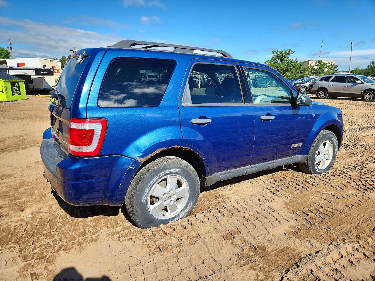 2008 Ford Escape Xlt Blue vin: 1FMCU93108KA83113