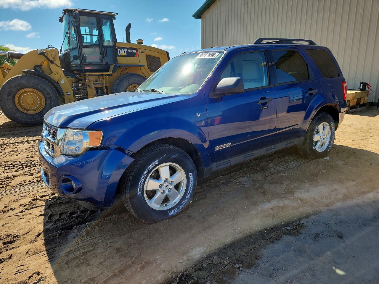 2008 Ford Escape Xlt Blue vin: 1FMCU93108KA83113