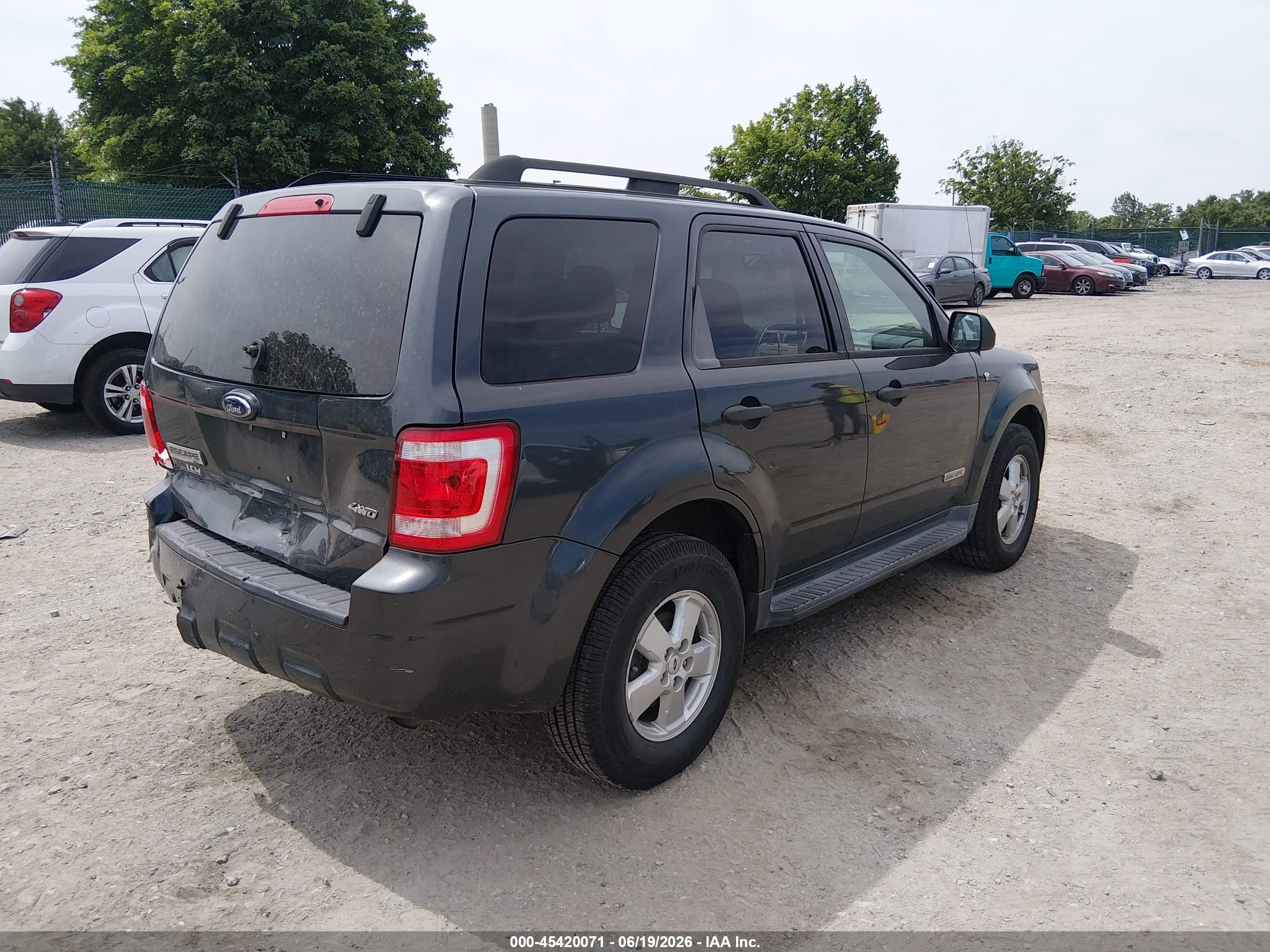 2008 Ford Escape Xlt Dark Blue vin: 1FMCU93108KB35484