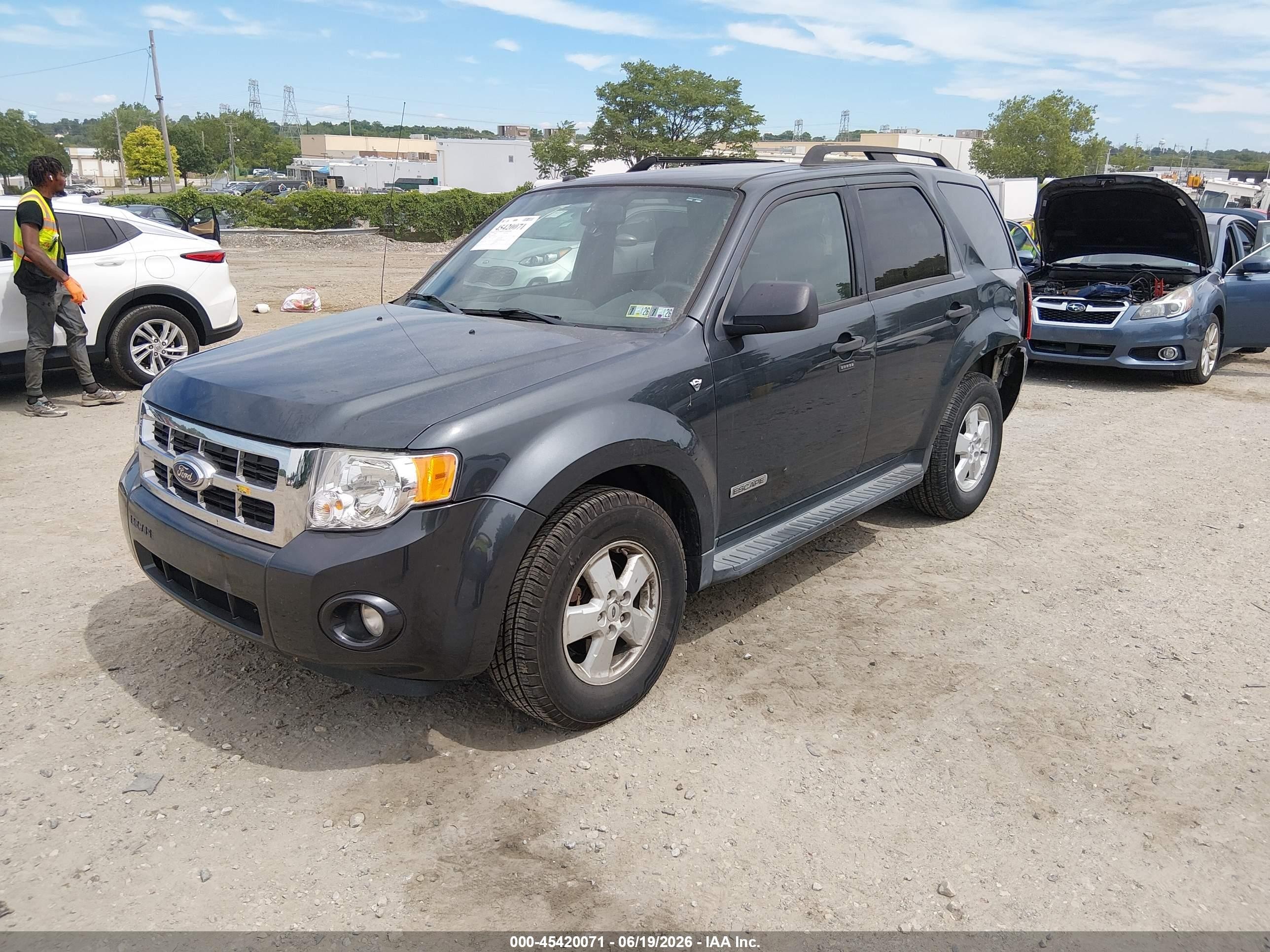 2008 Ford Escape Xlt Dark Blue vin: 1FMCU93108KB35484