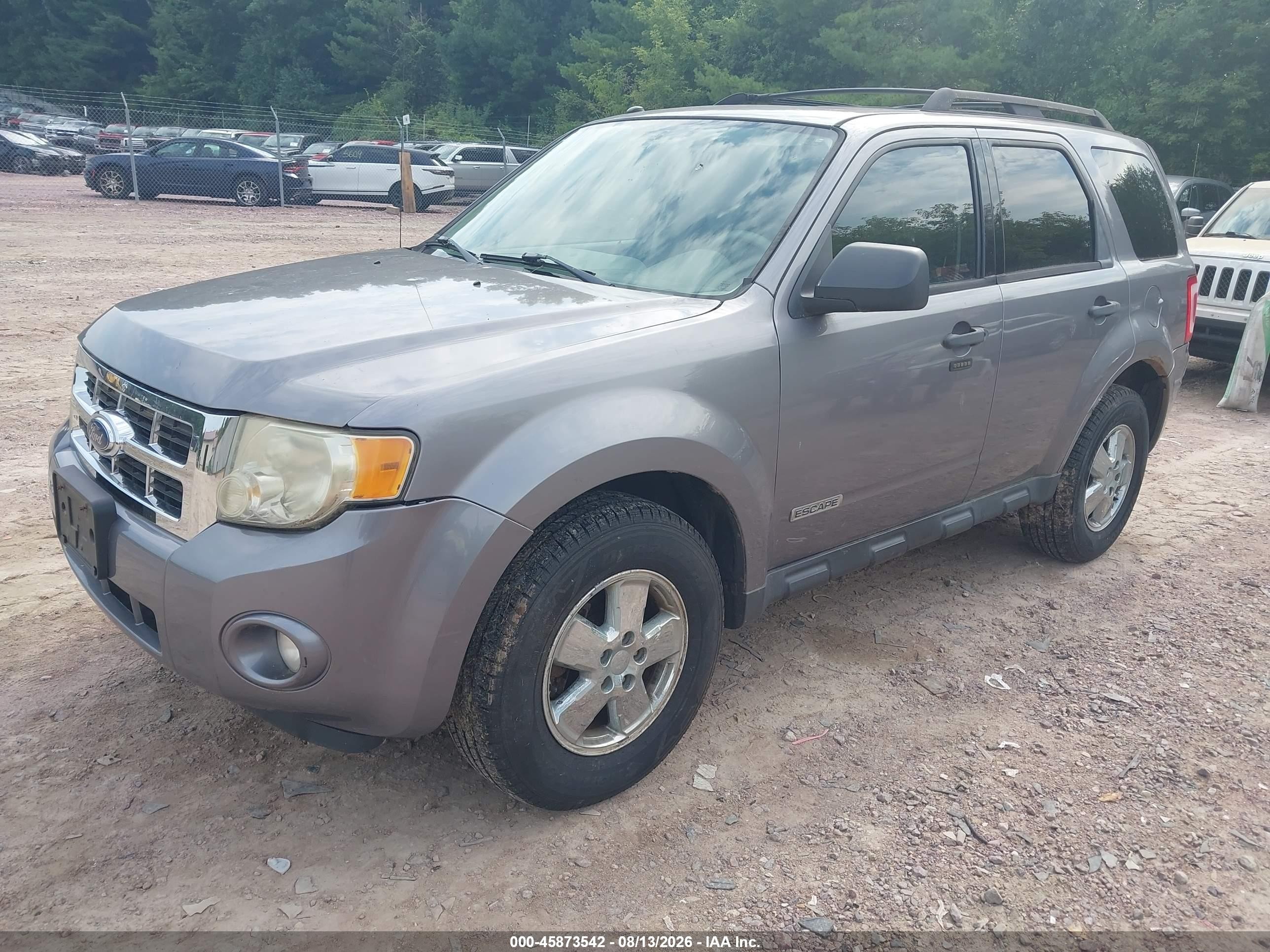 2008 Ford Escape Xlt Серый vin: 1FMCU93108KB90145