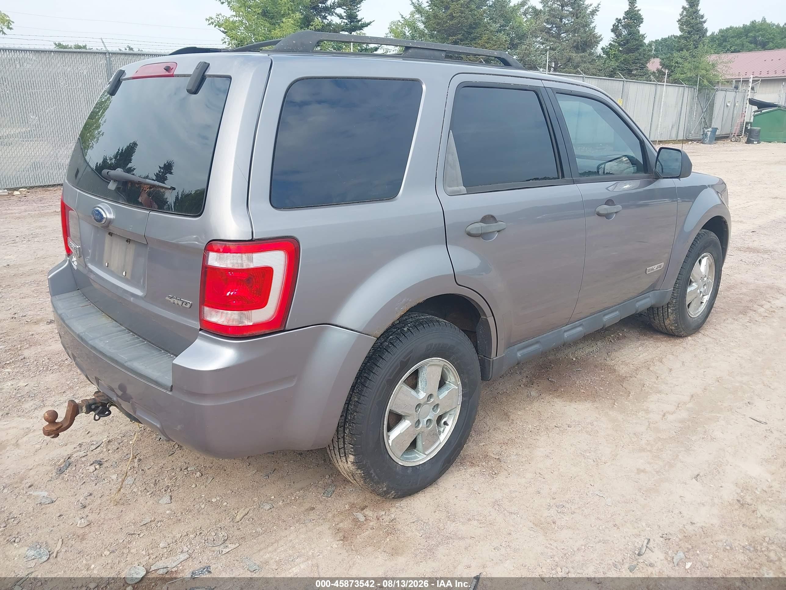 2008 Ford Escape Xlt Серый vin: 1FMCU93108KB90145
