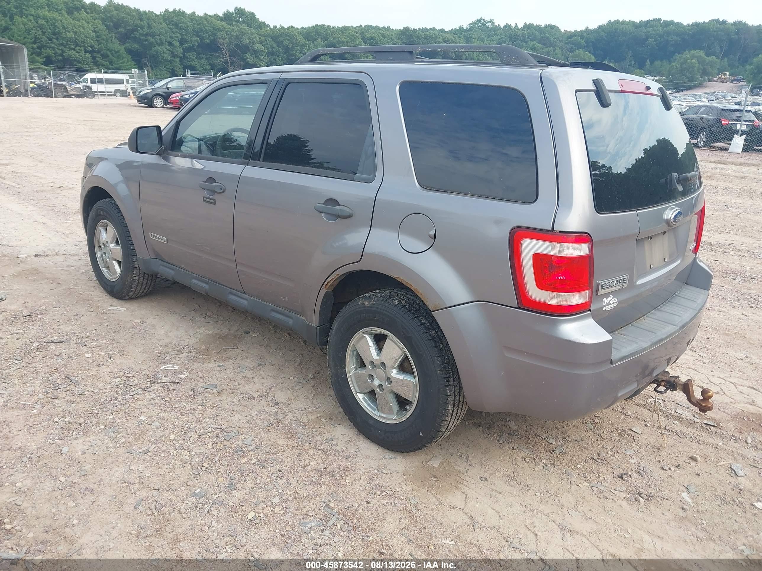 2008 Ford Escape Xlt Серый vin: 1FMCU93108KB90145