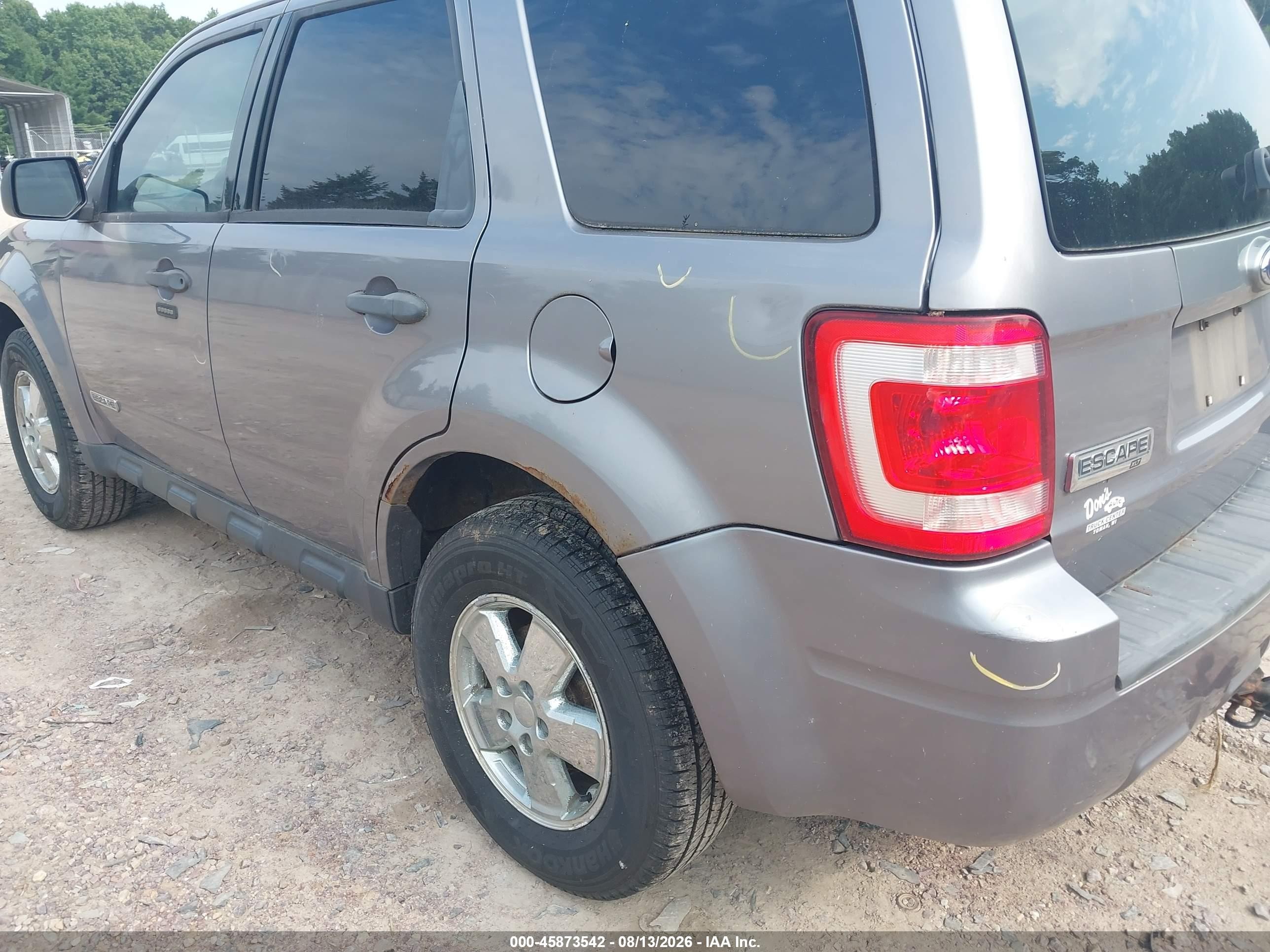 2008 Ford Escape Xlt Серый vin: 1FMCU93108KB90145