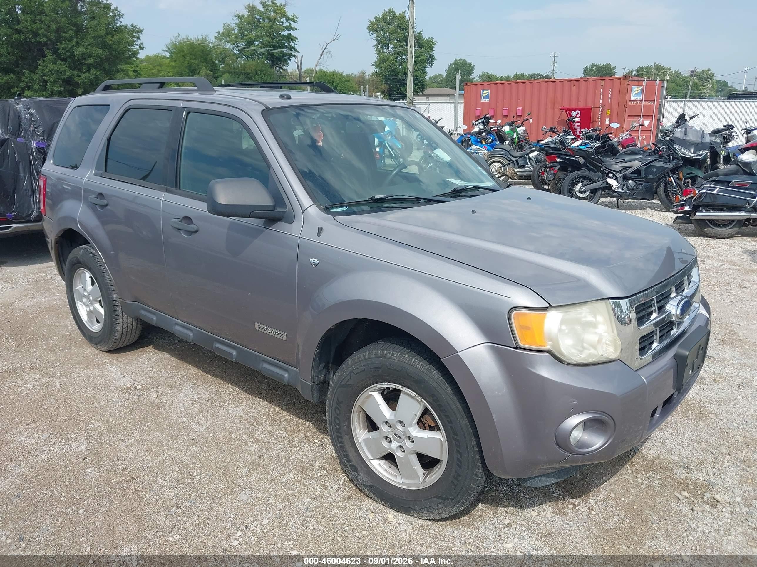 2008 Ford Escape Xlt Gray vin: 1FMCU93108KB91618