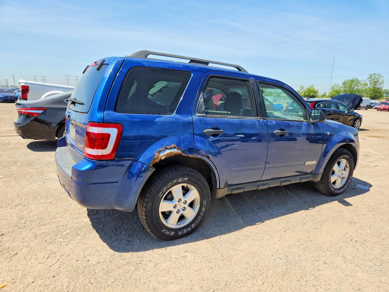 2008 Ford Escape Xlt Blue vin: 1FMCU93108KB98214