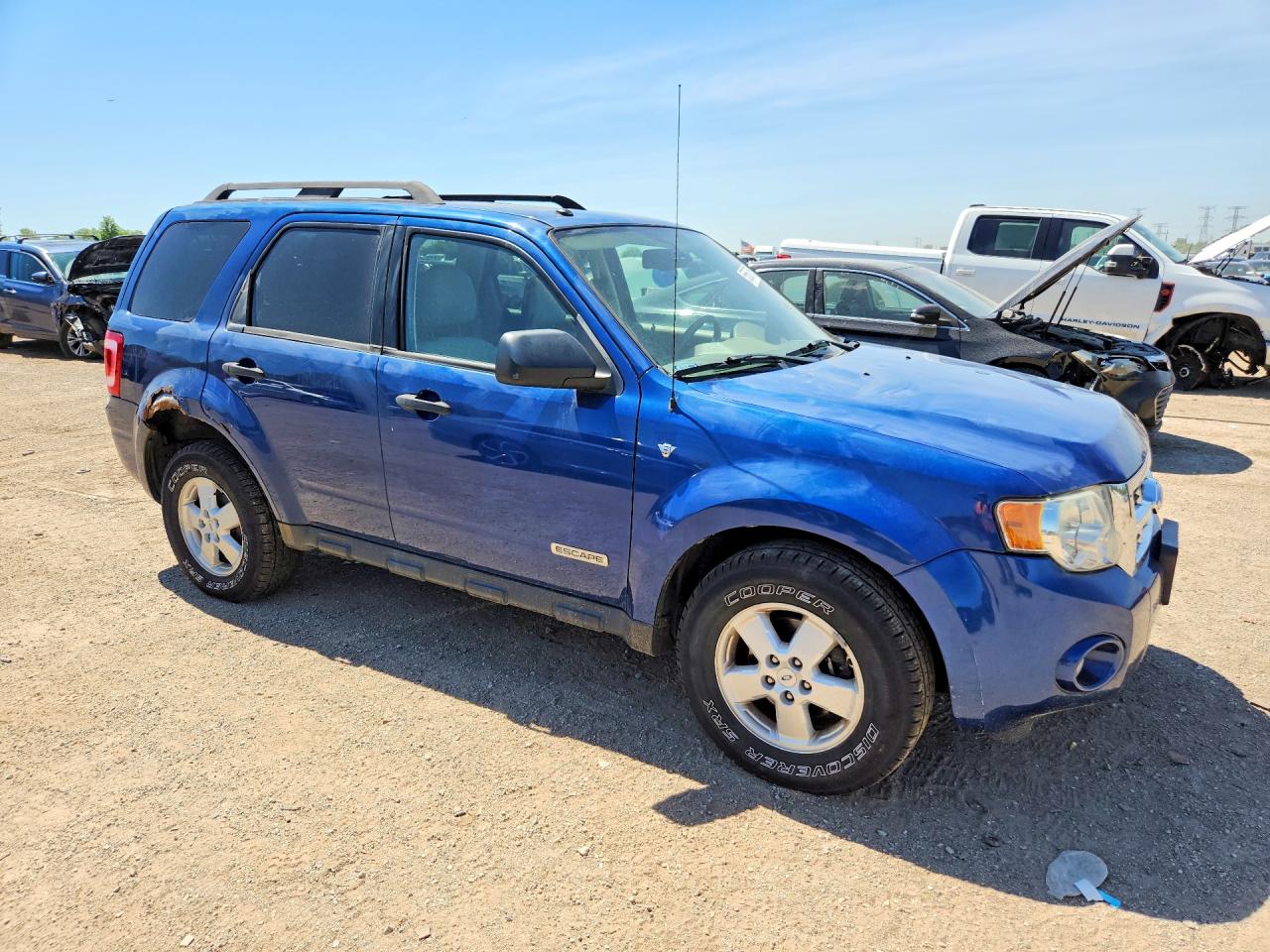 2008 Ford Escape Xlt Blue vin: 1FMCU93108KB98214