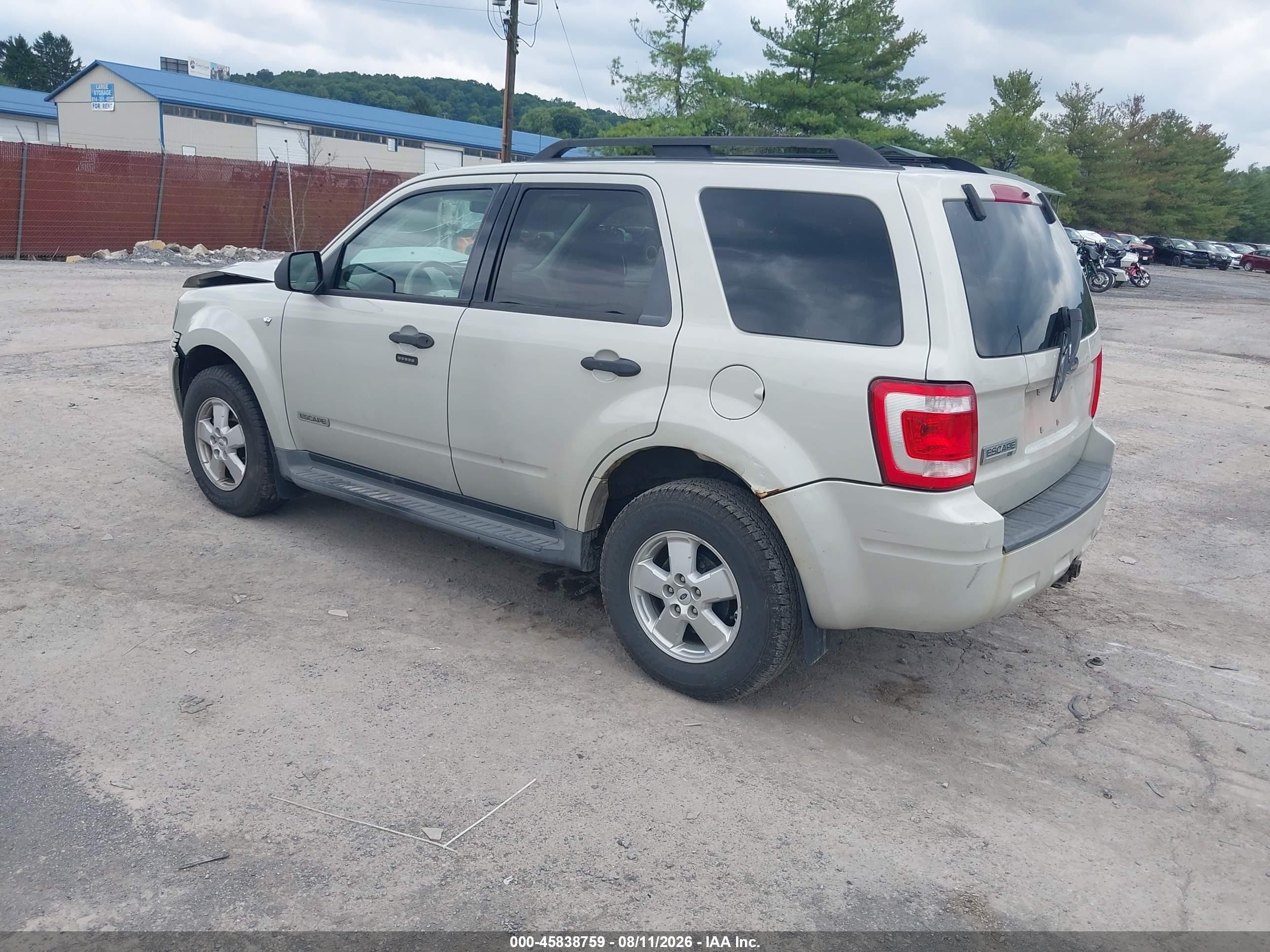 2008 Ford Escape Xlt White vin: 1FMCU93108KC99124