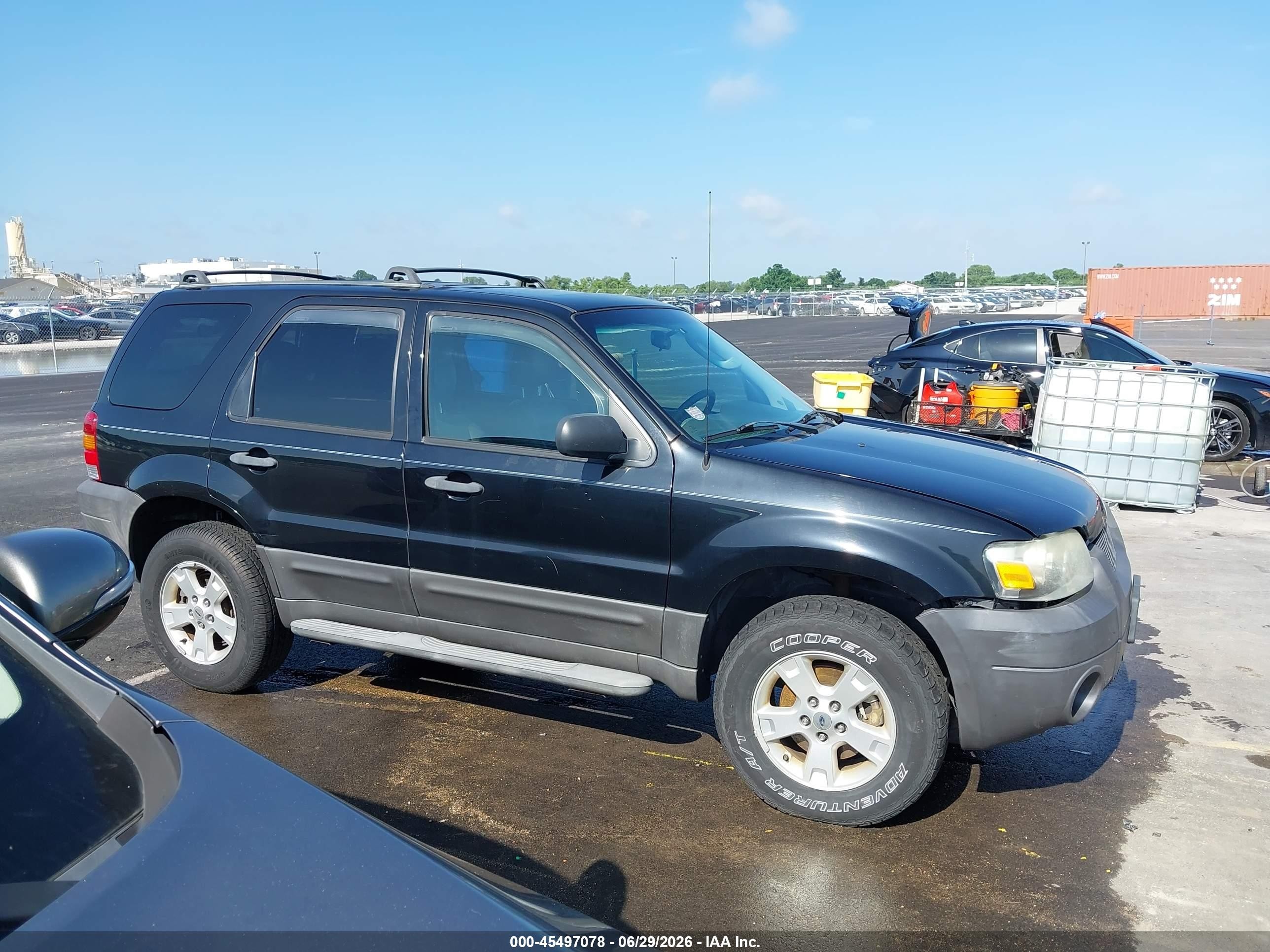 2006 Ford Escape Xlt/xlt Sport Black vin: 1FMCU93116KC95533