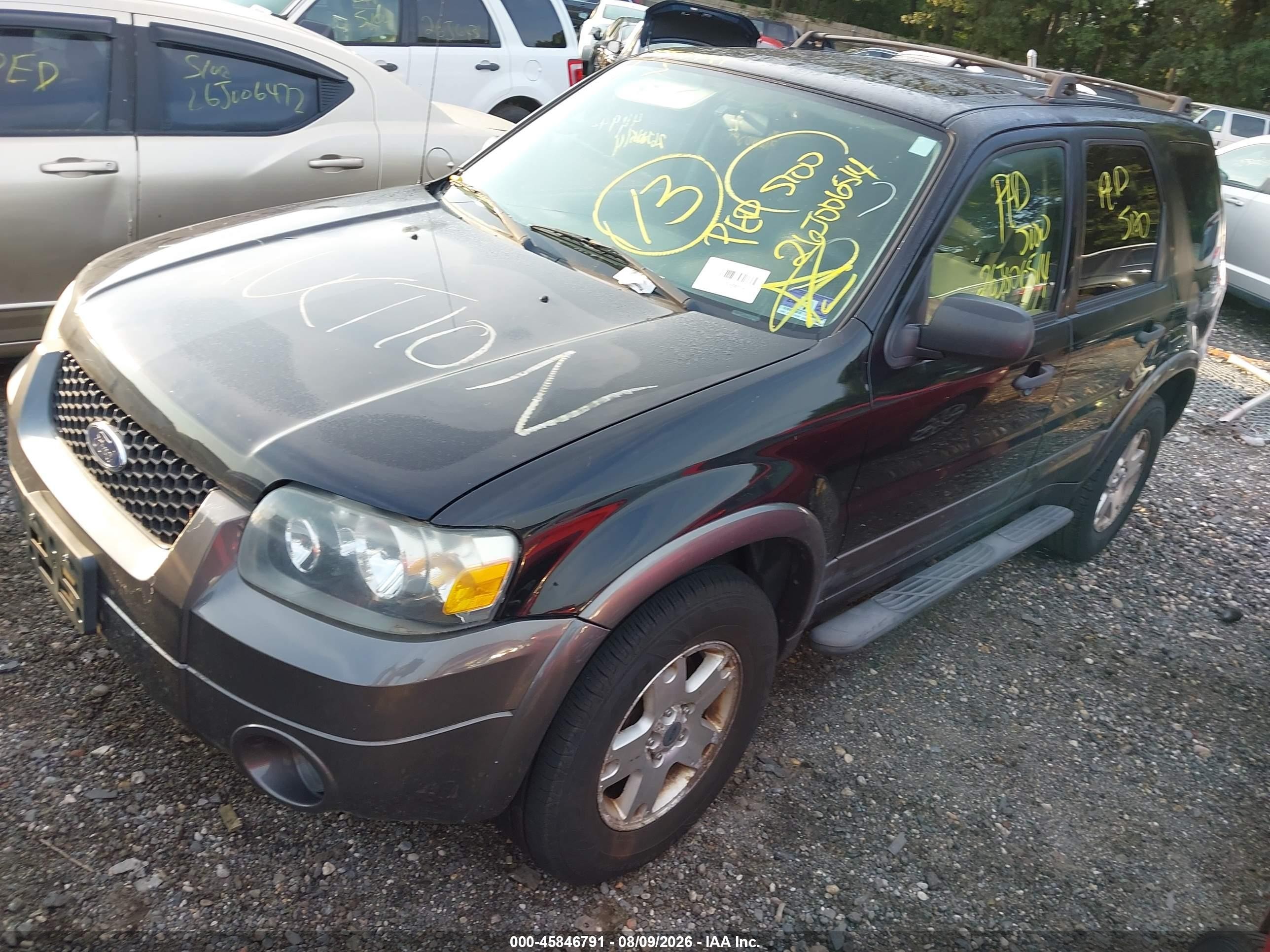 2006 Ford Escape Xlt/xlt Sport Черный vin: 1FMCU93116KD11150