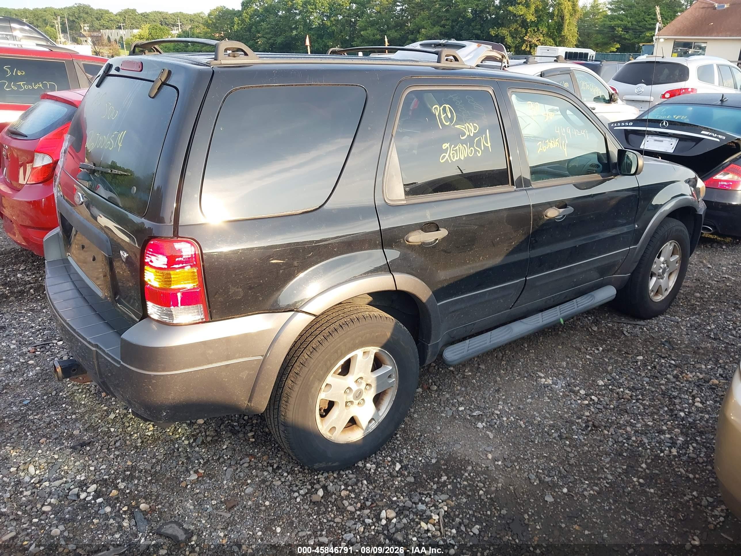 2006 Ford Escape Xlt/xlt Sport Черный vin: 1FMCU93116KD11150