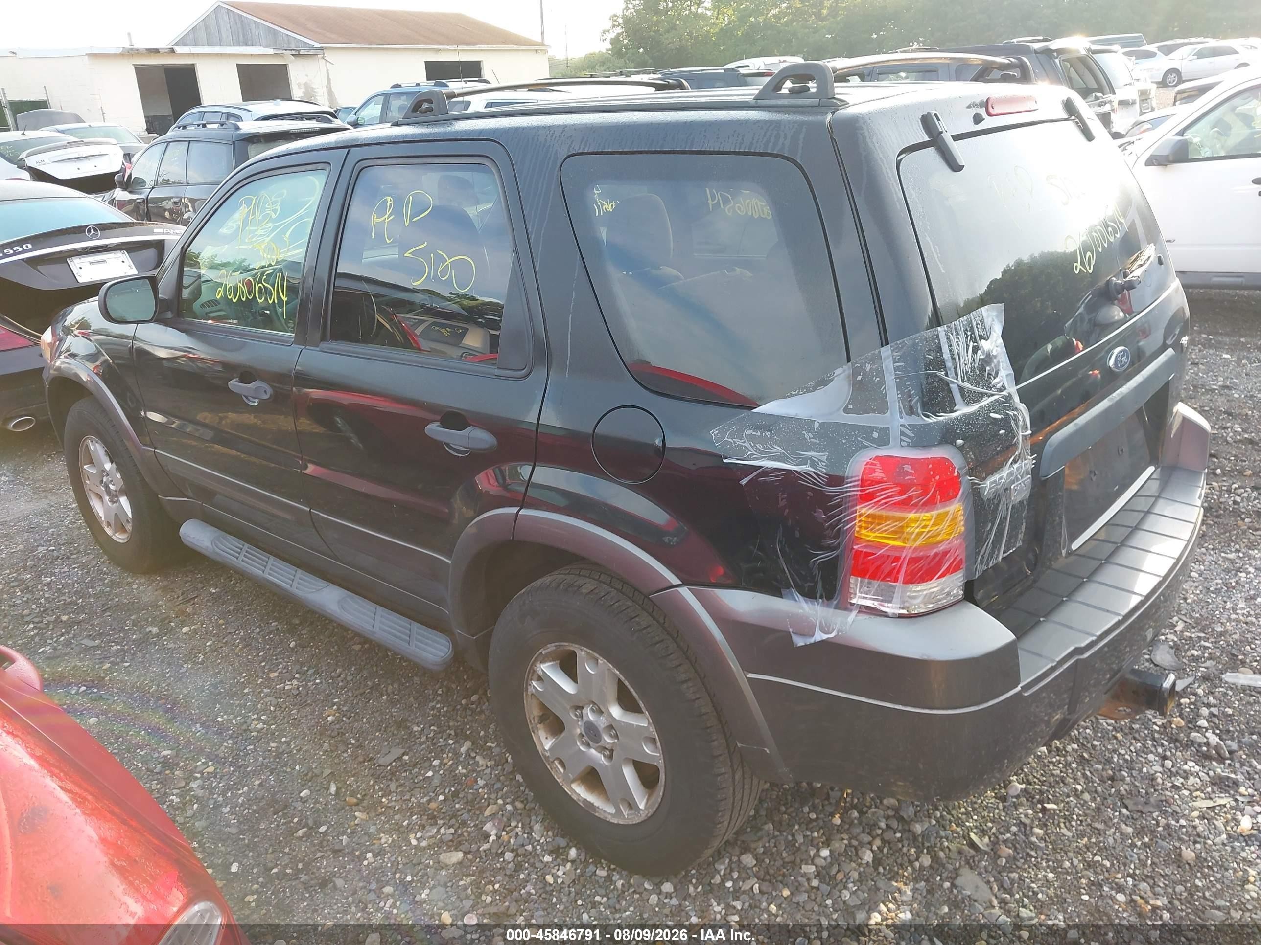 2006 Ford Escape Xlt/xlt Sport Черный vin: 1FMCU93116KD11150