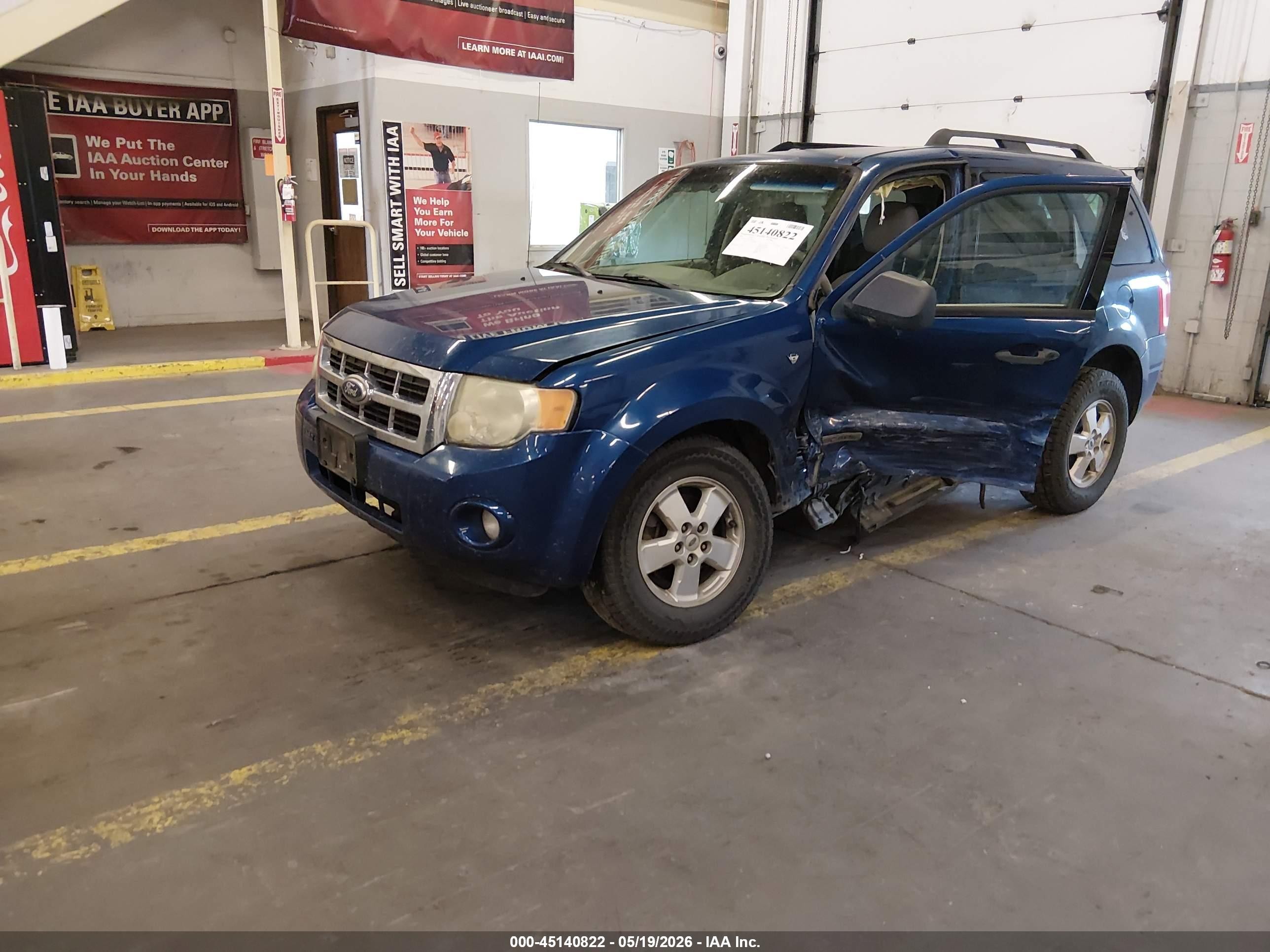 2008 Ford Escape Xlt Blue vin: 1FMCU93118KC31494