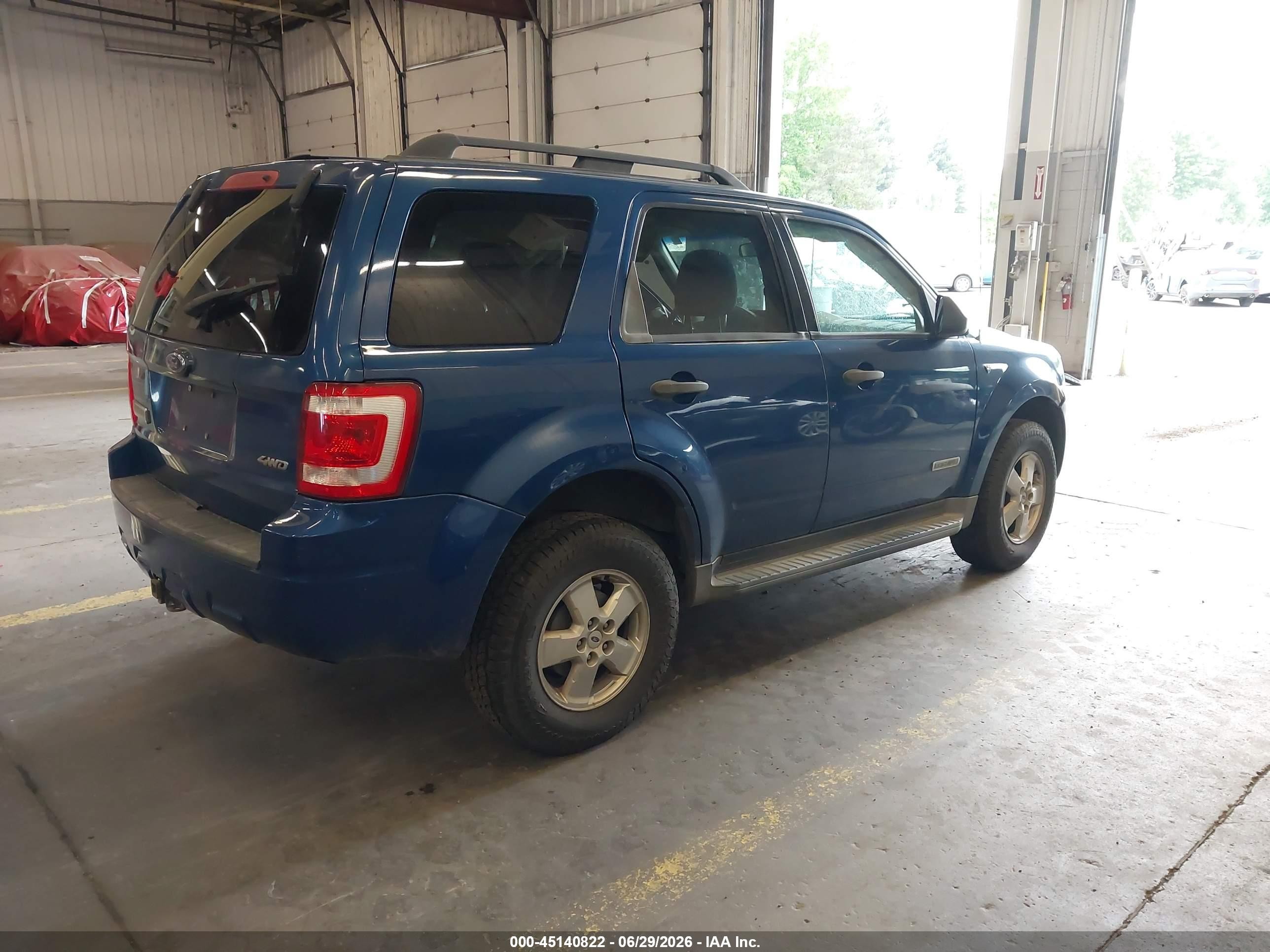 2008 Ford Escape Xlt Blue vin: 1FMCU93118KC31494