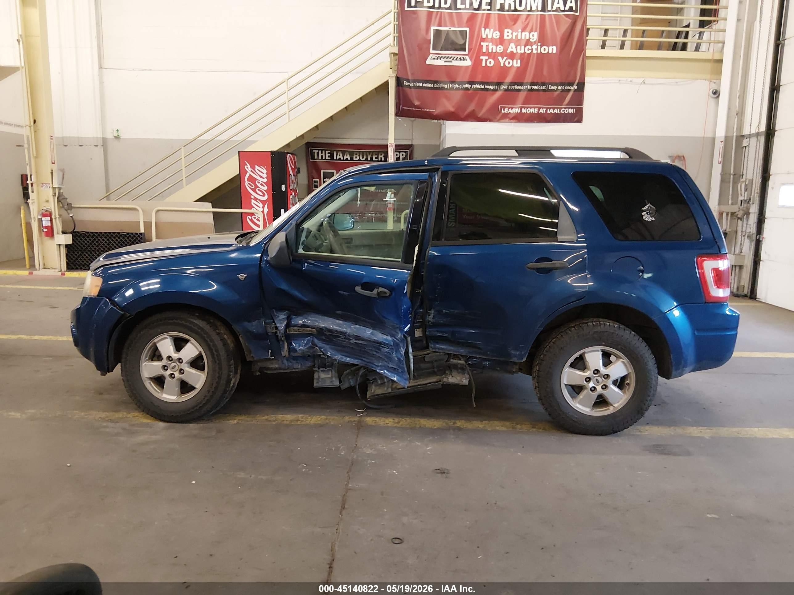 2008 Ford Escape Xlt Blue vin: 1FMCU93118KC31494