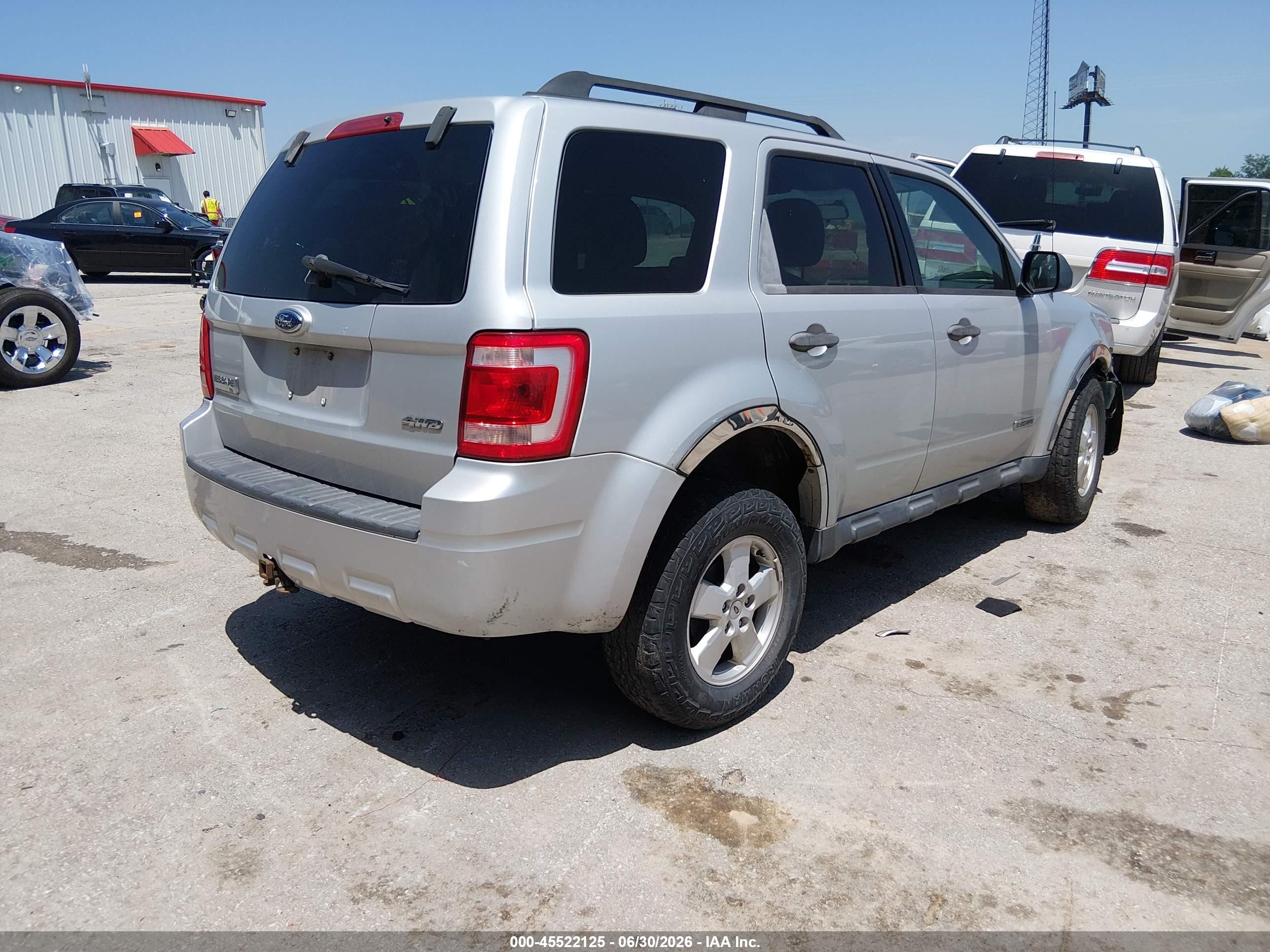 2008 Ford Escape Xlt Серебряный vin: 1FMCU93118KD74753