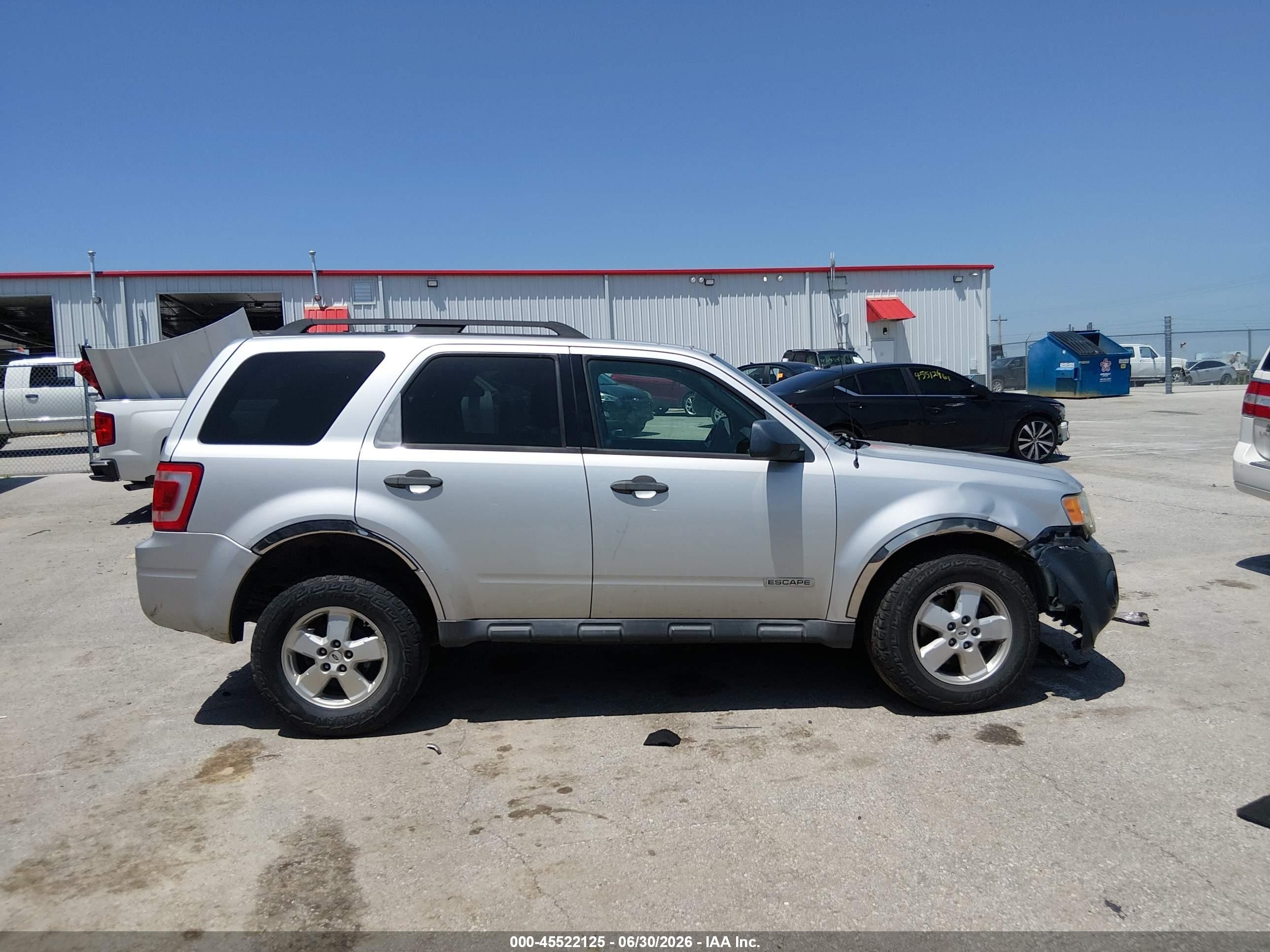 2008 Ford Escape Xlt Серебряный vin: 1FMCU93118KD74753